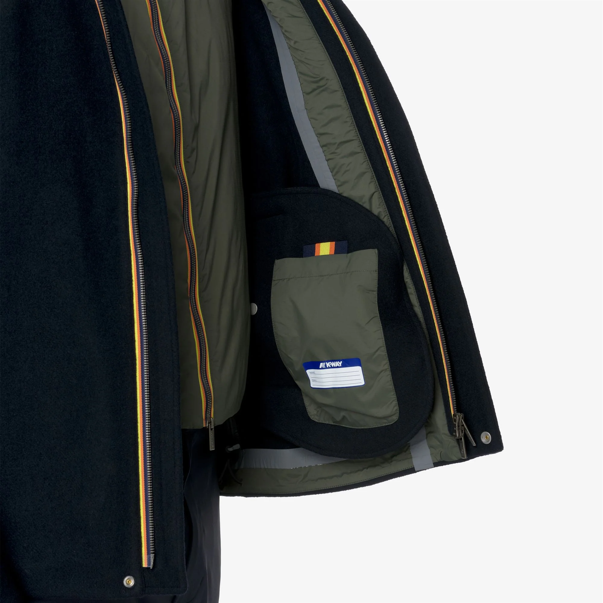 CLAUDEL WOOLMARK - Jackets - Jacket - Unisex - BLUE DEPTH-GREEN BLACKISH - Image 3