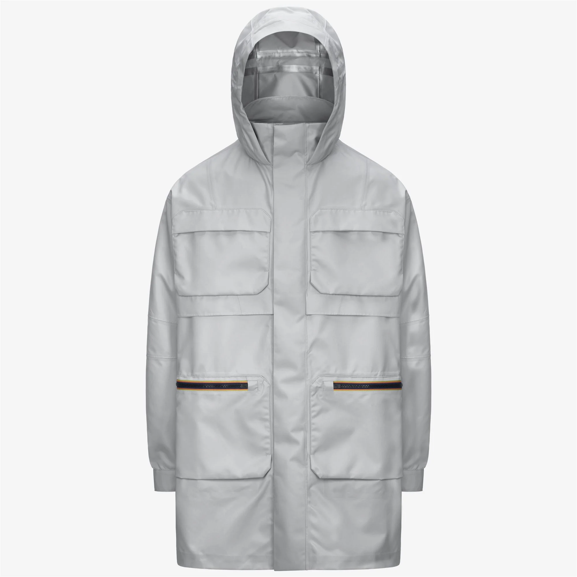 EFFIE TECH SHINY TWILL - Jackets - 3/4 LENGTH - Unisex - GREY SILVER