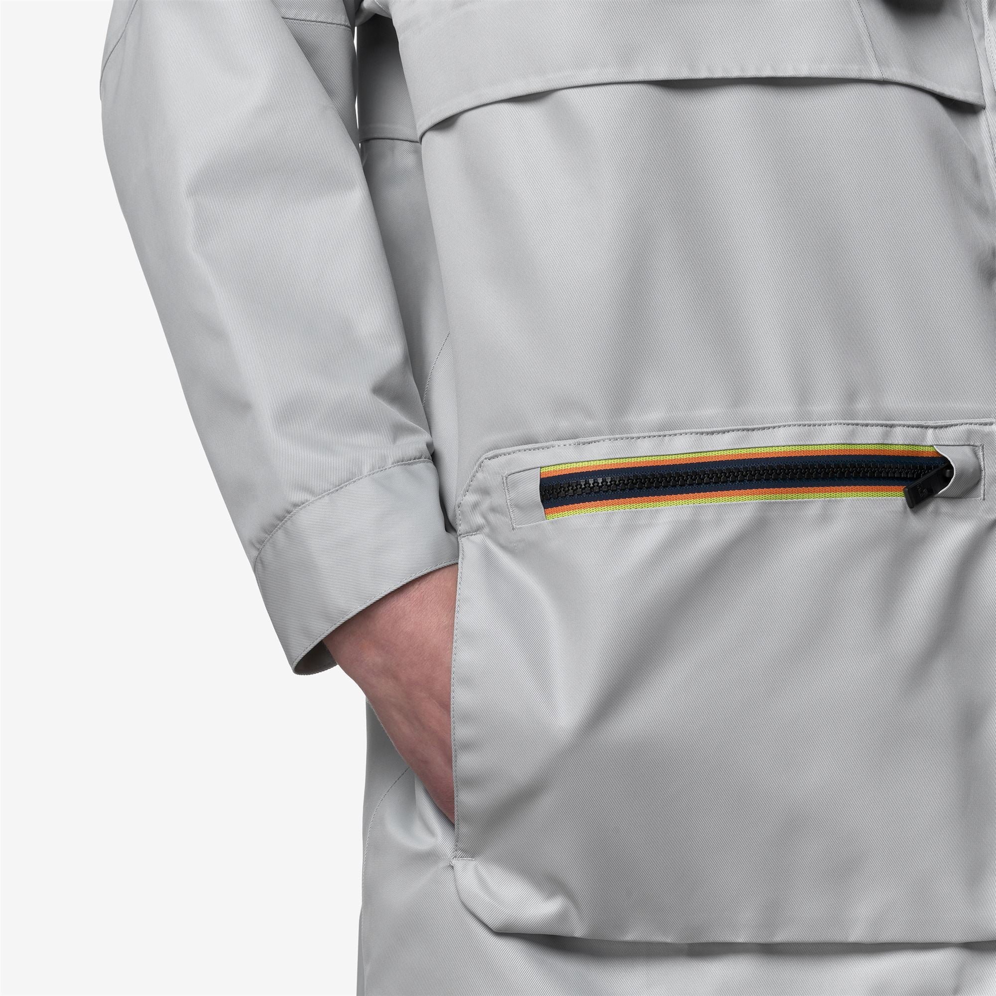 EFFIE TECH SHINY TWILL - Jackets - 3/4 LENGTH - Unisex - GREY SILVER - Image 2