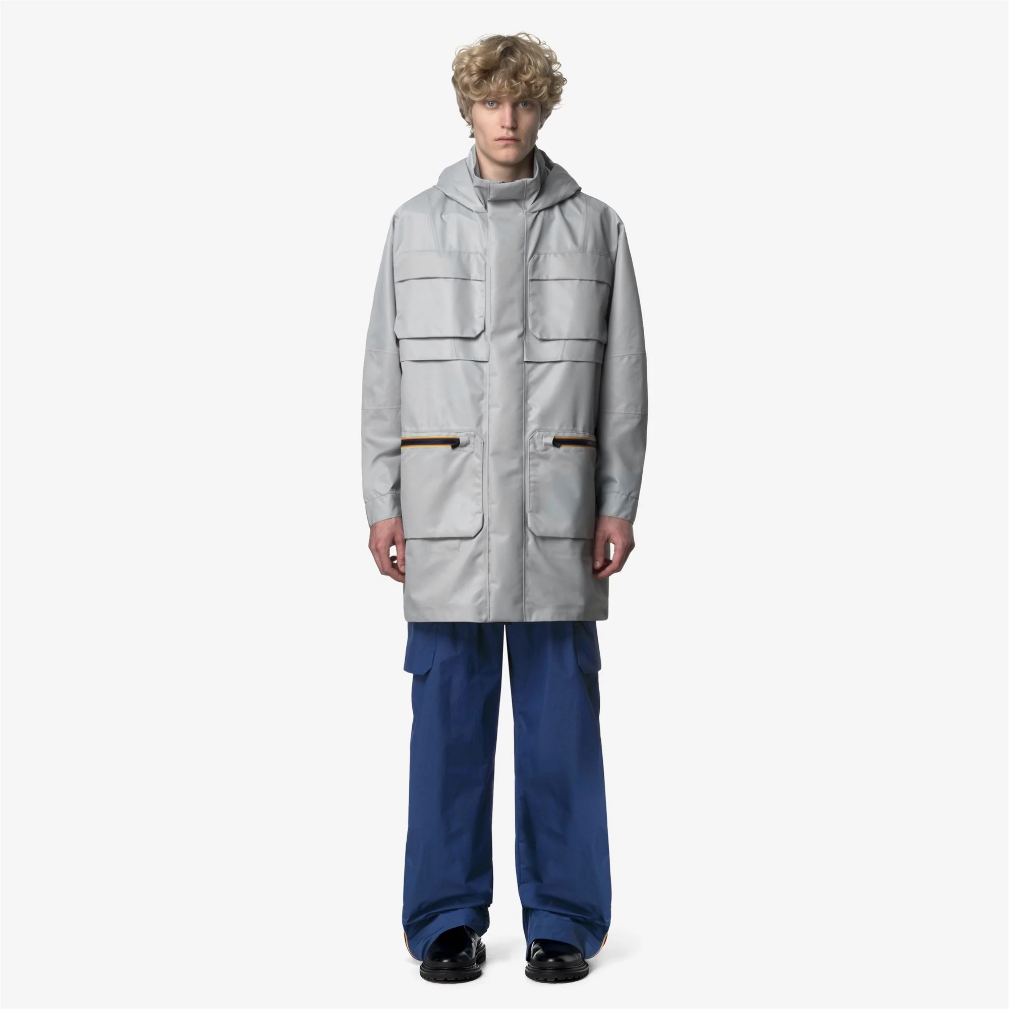 EFFIE TECH SHINY TWILL - Jackets - 3/4 LENGTH - Unisex - GREY SILVER - Image 3