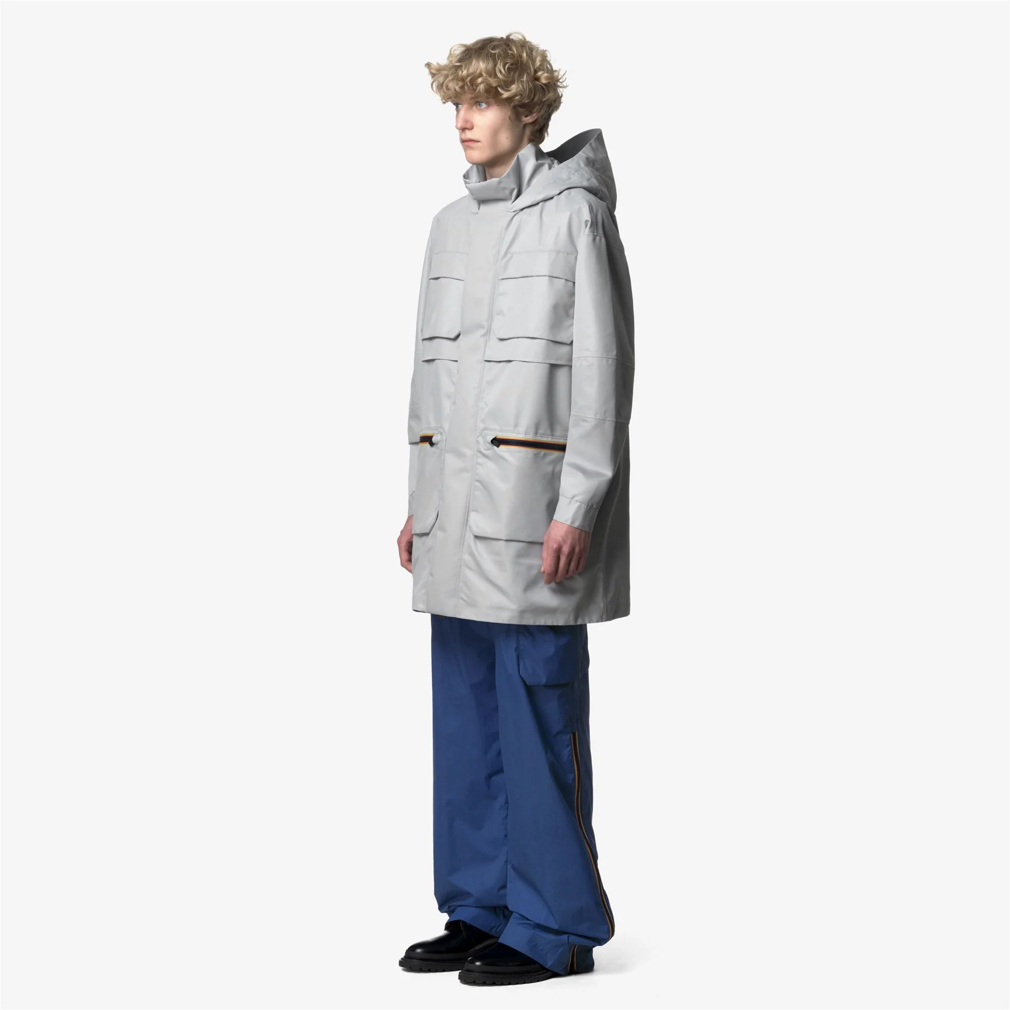 EFFIE TECH SHINY TWILL - Jackets - 3/4 LENGTH - Unisex - GREY SILVER - Image 4