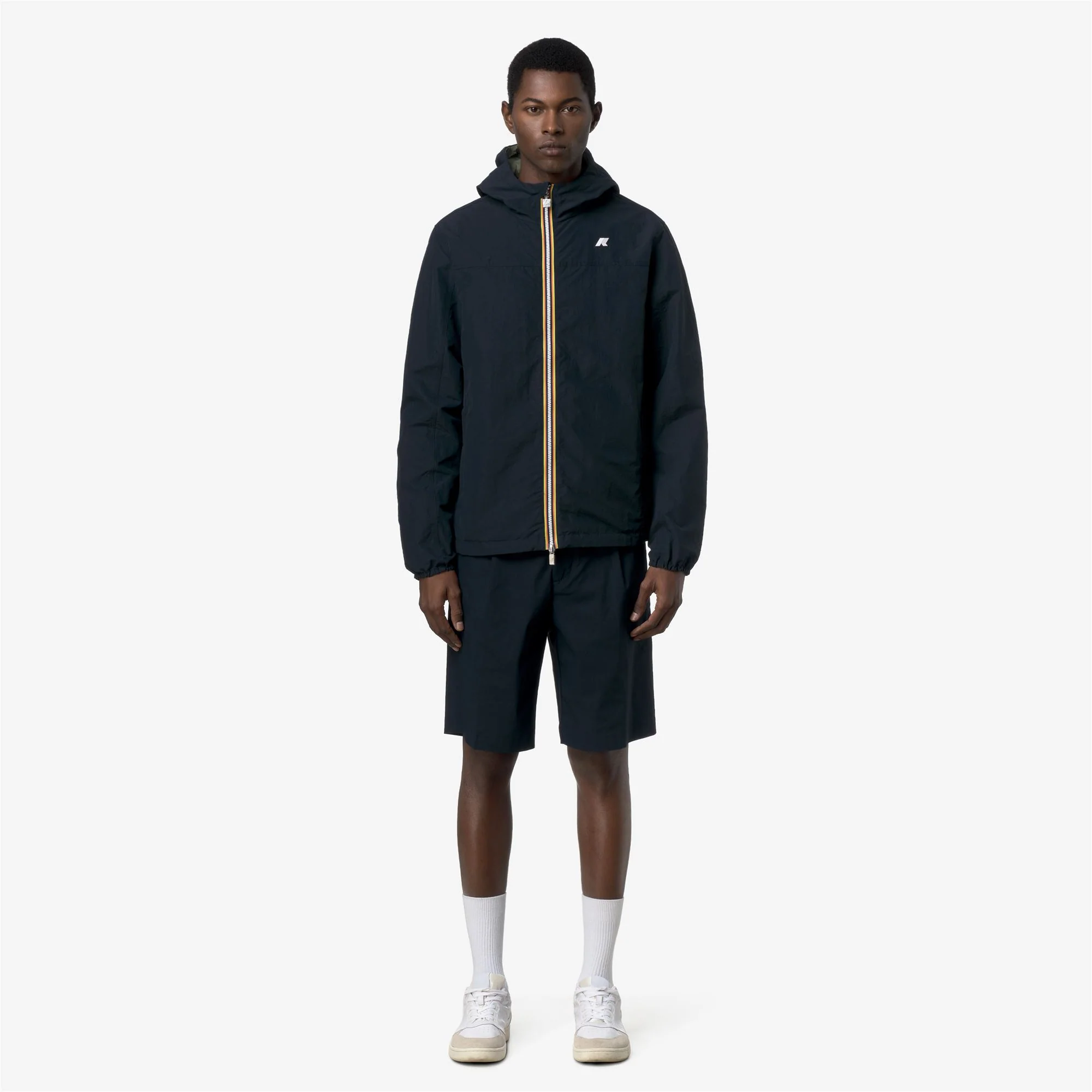 JAKE COTTON REVERSIBLE - Jackets - Short - Man - BLUE DEPTH-GREEN LICHEN - Image 4