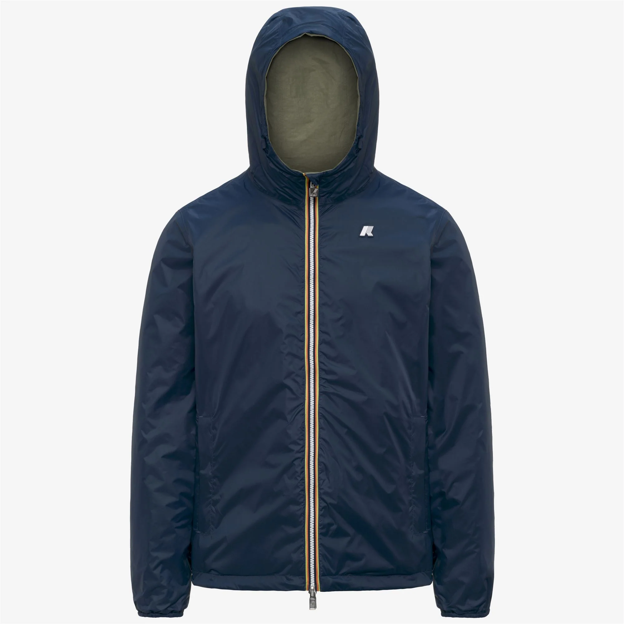 JAKE COTTON REVERSIBLE - Jackets - Short - Man - GREEN LICHEN-BLUE INSIGNIA - Image 2