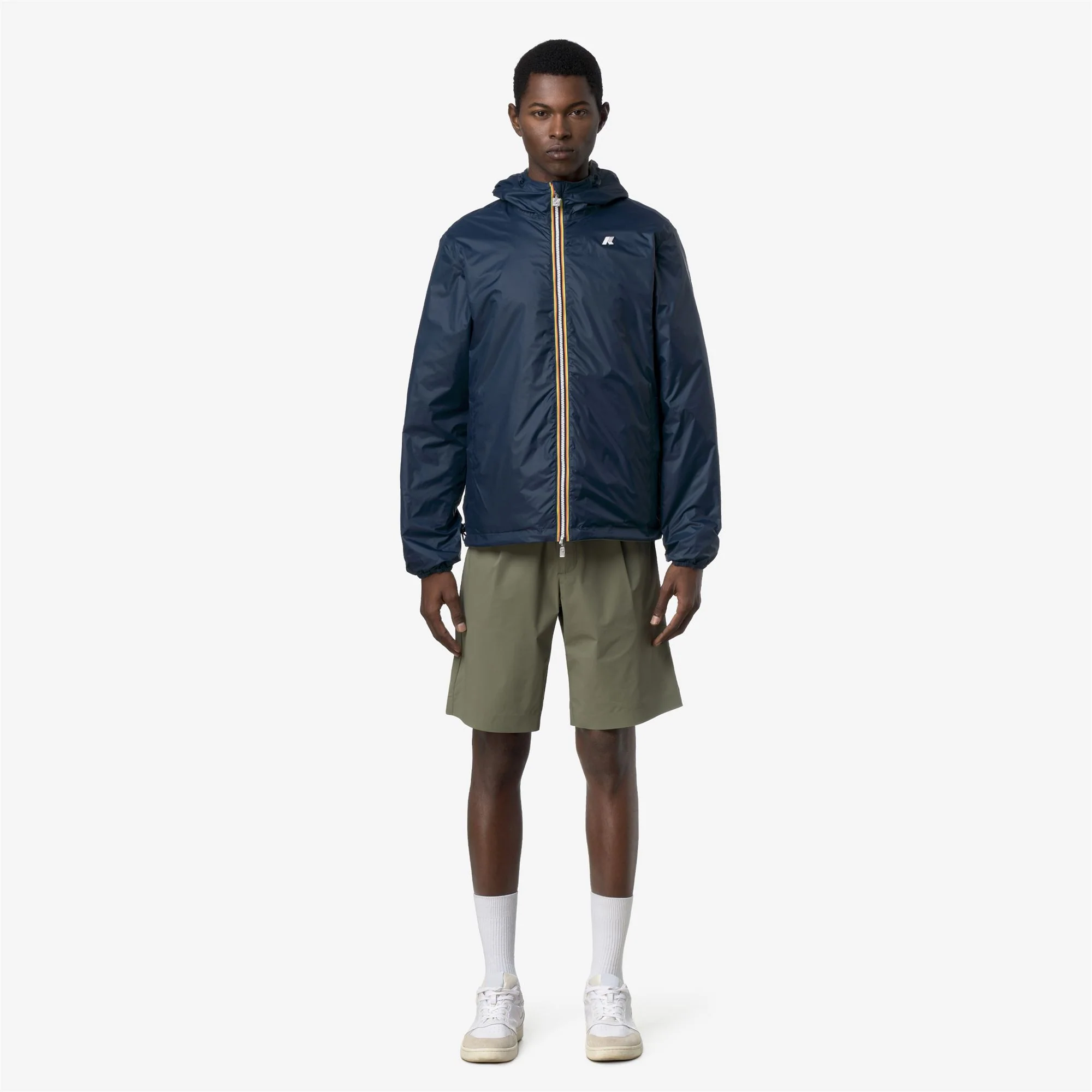 JAKE COTTON REVERSIBLE - Jackets - Short - Man - GREEN LICHEN-BLUE INSIGNIA - Image 3