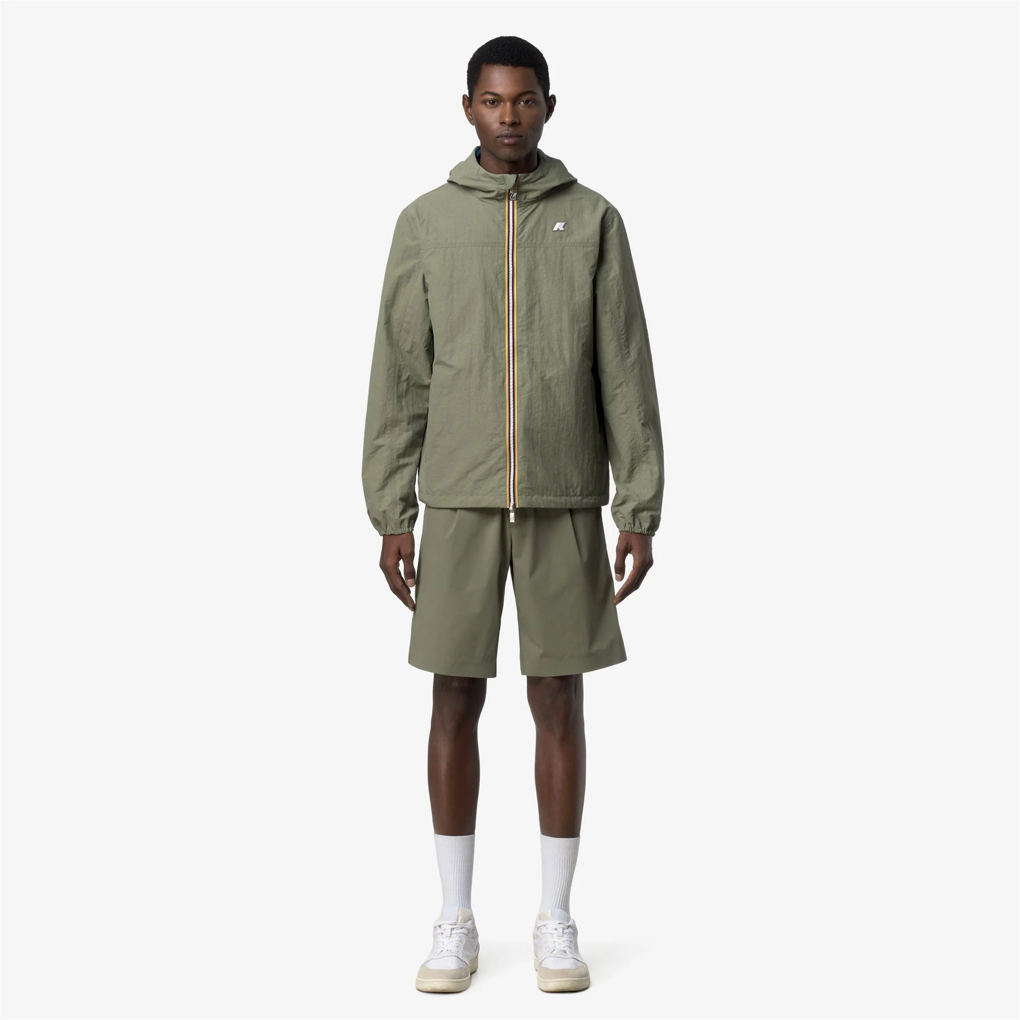 JAKE COTTON REVERSIBLE - Jackets - Short - Man - GREEN LICHEN-BLUE INSIGNIA - Image 4