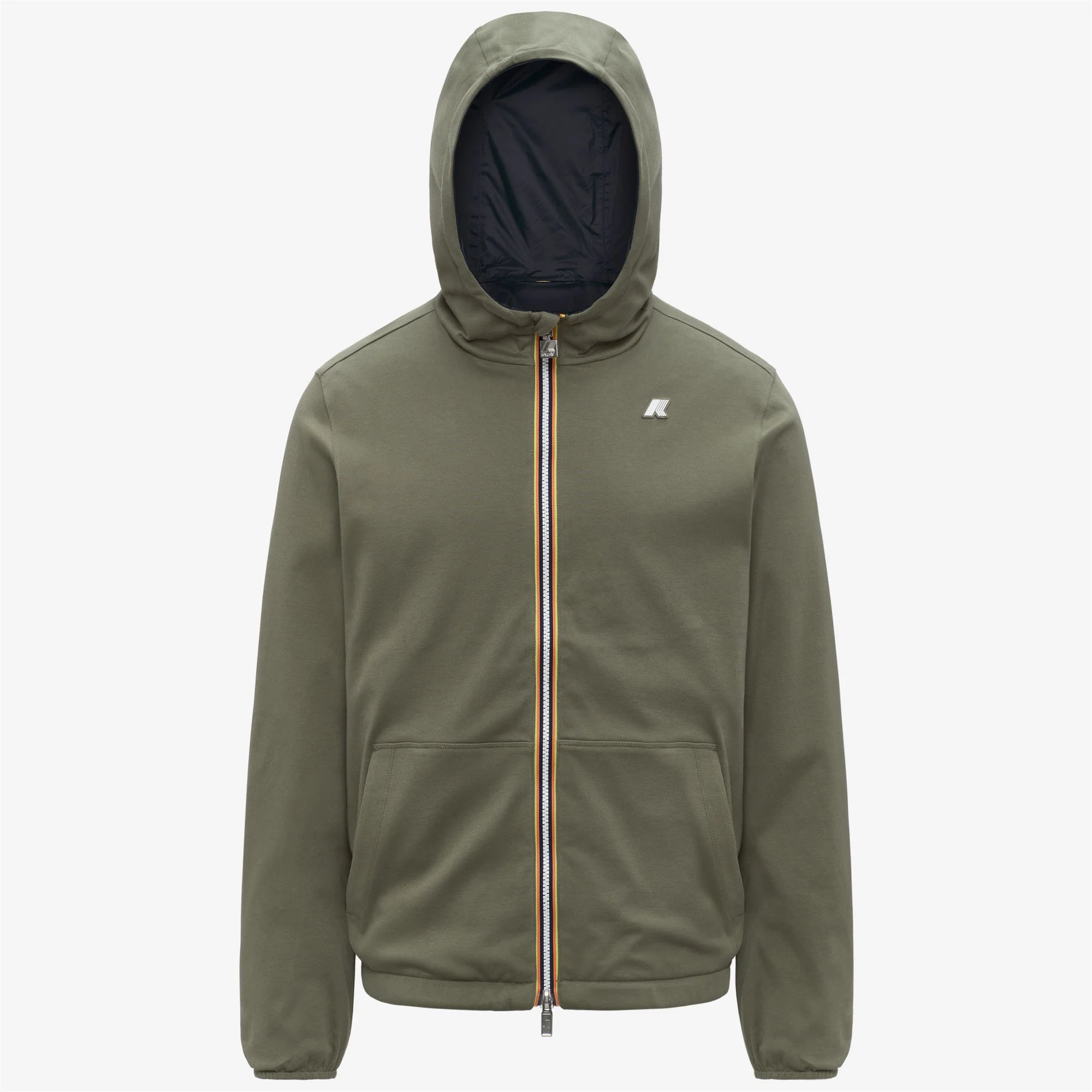 JAKE REVERSIBLE INTERLOCK - Jackets - Short - Man - GREEN LICHEN-BLUE DEPTH