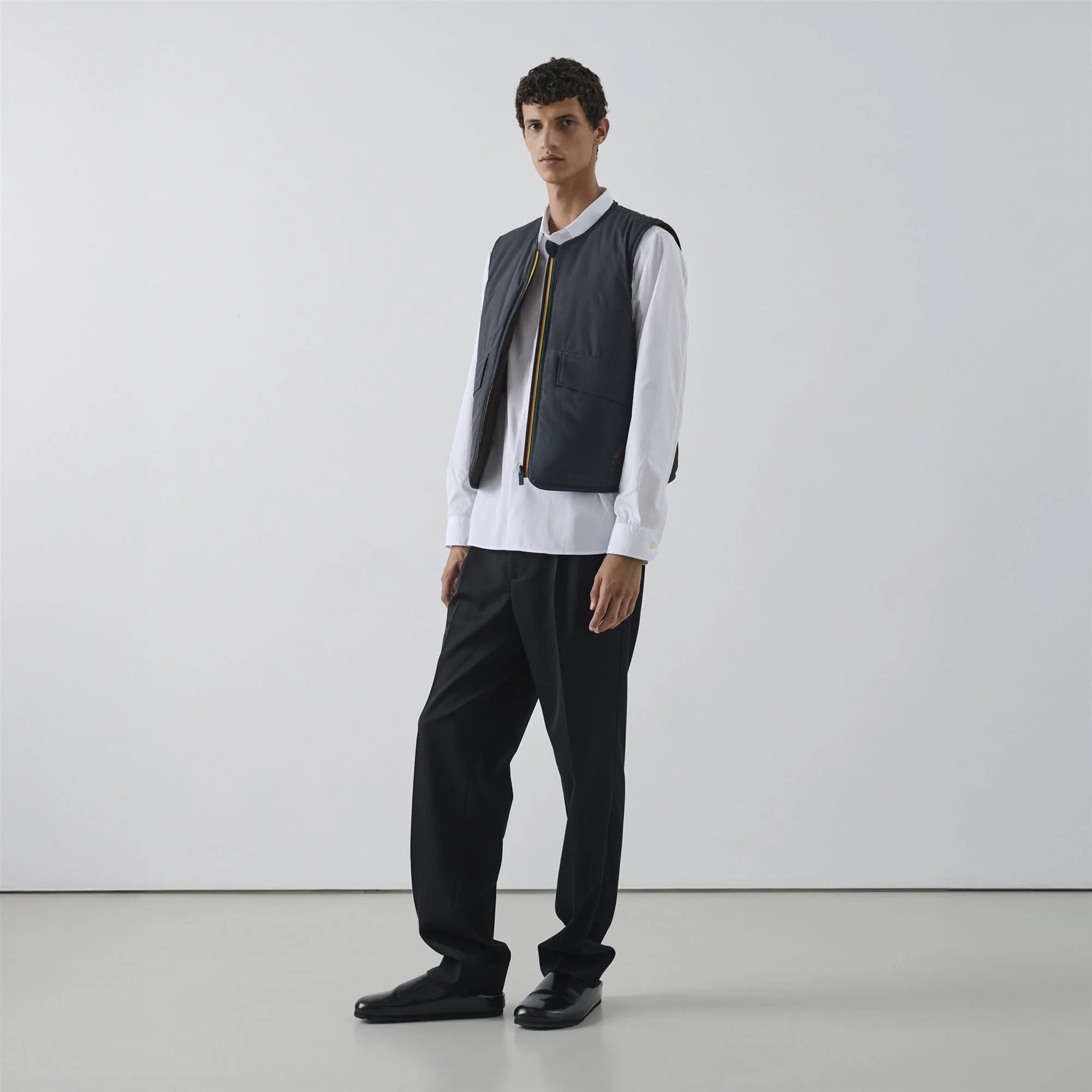 LE VRAI 2.1 AMIABLE  WES PADDED SOEUR - Jackets - Vest - Unisex - BLACK SAND-BROWN COFFEE - Image 5
