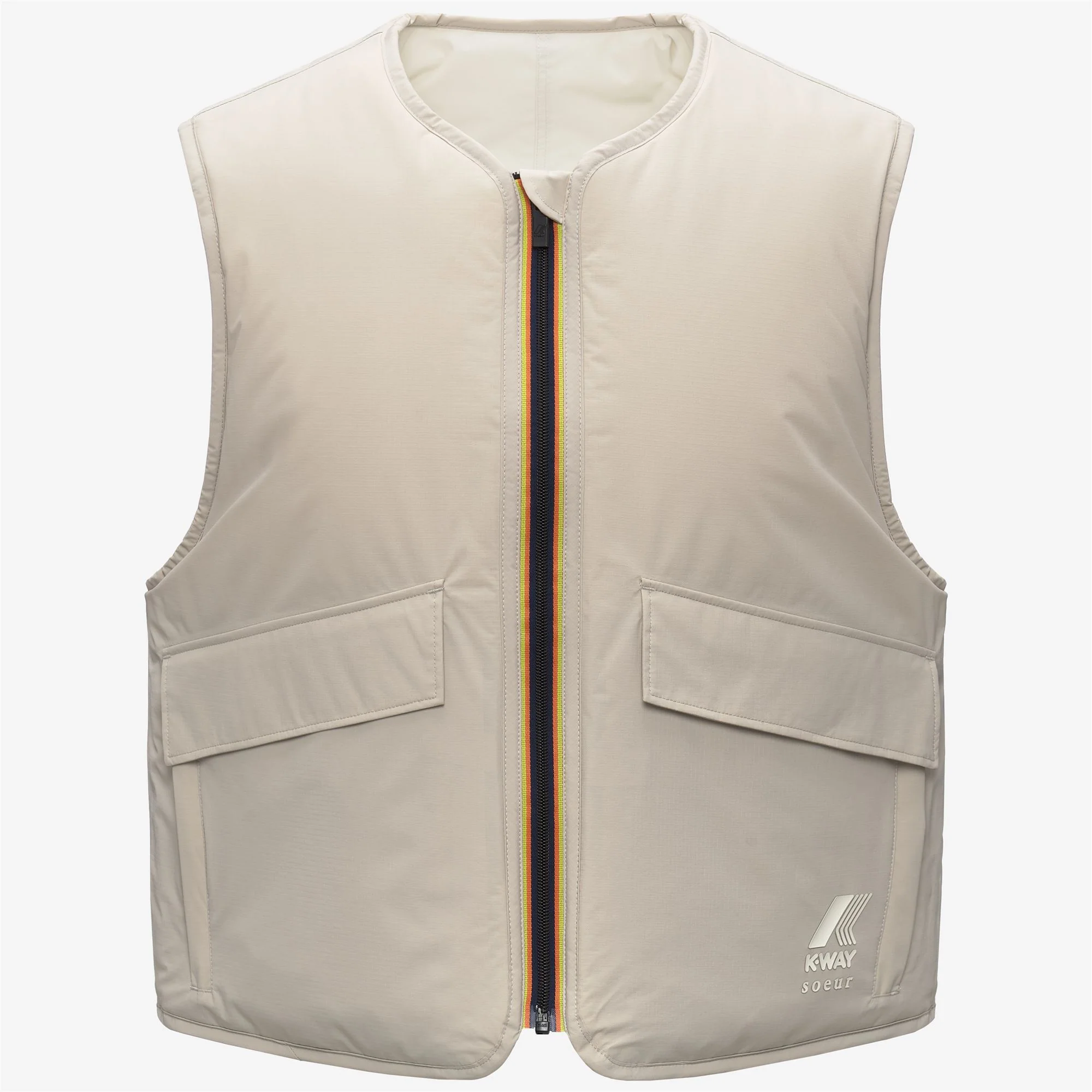 LE VRAI 2.1 AMIABLE  WES PADDED SOEUR - Jackets - Vest - Unisex - GREY LT CALCE-BEIGE BABY - Image 2