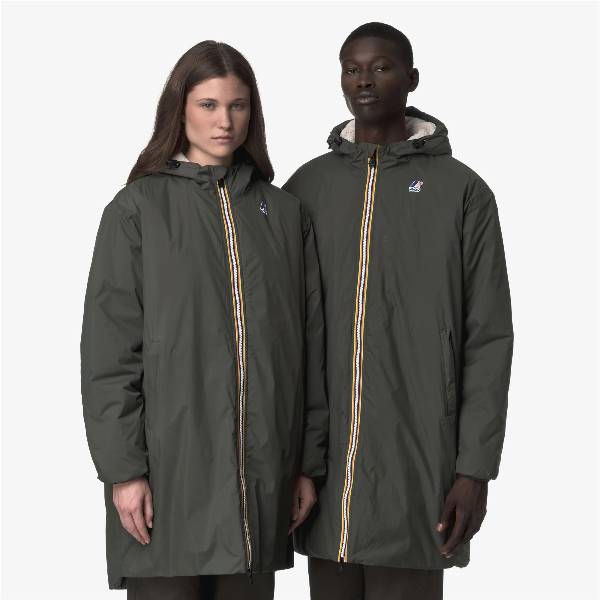 LE VRAI 4.0 EIFFEL EAST ORSETTO - Jackets - 3/4 LENGTH - Unisex - GREEN BLACKISH - Image 2