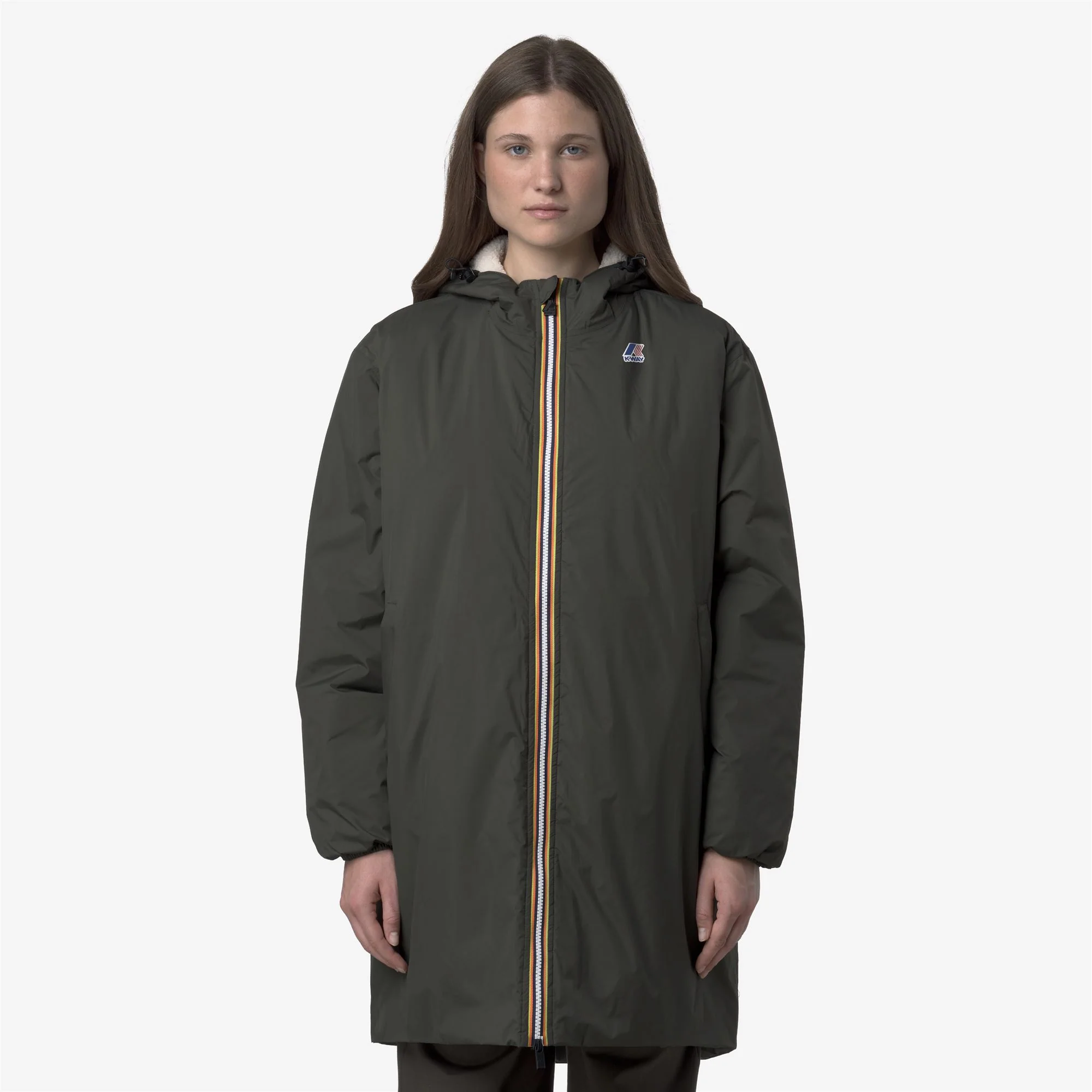 LE VRAI 4.0 EIFFEL EAST ORSETTO - Jackets - 3/4 LENGTH - Unisex - GREEN BLACKISH - Image 3