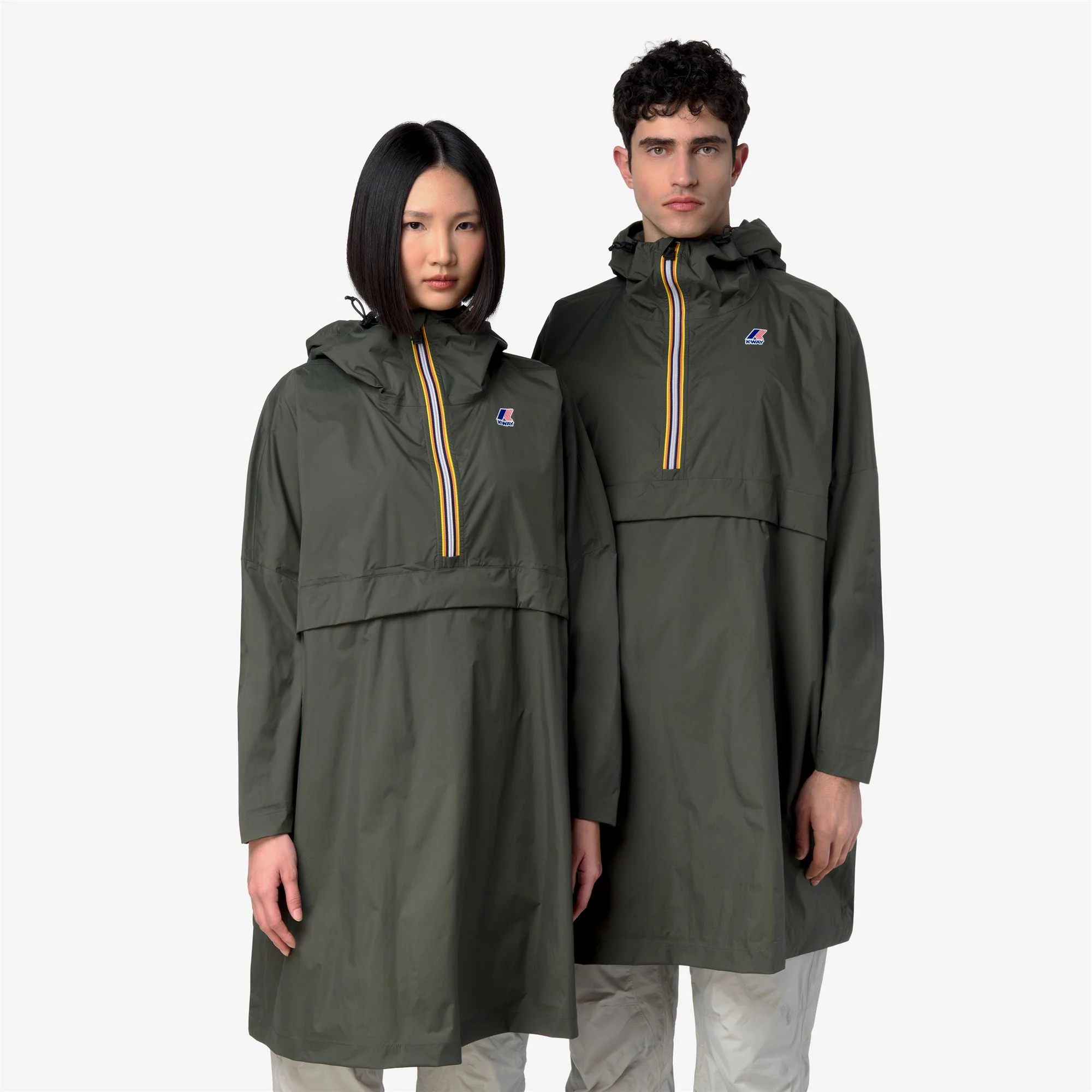 LE VRAI 4.0 FORTUNE - Jackets - PONCHO - Unisex - GREEN BLACKISH - Image 3