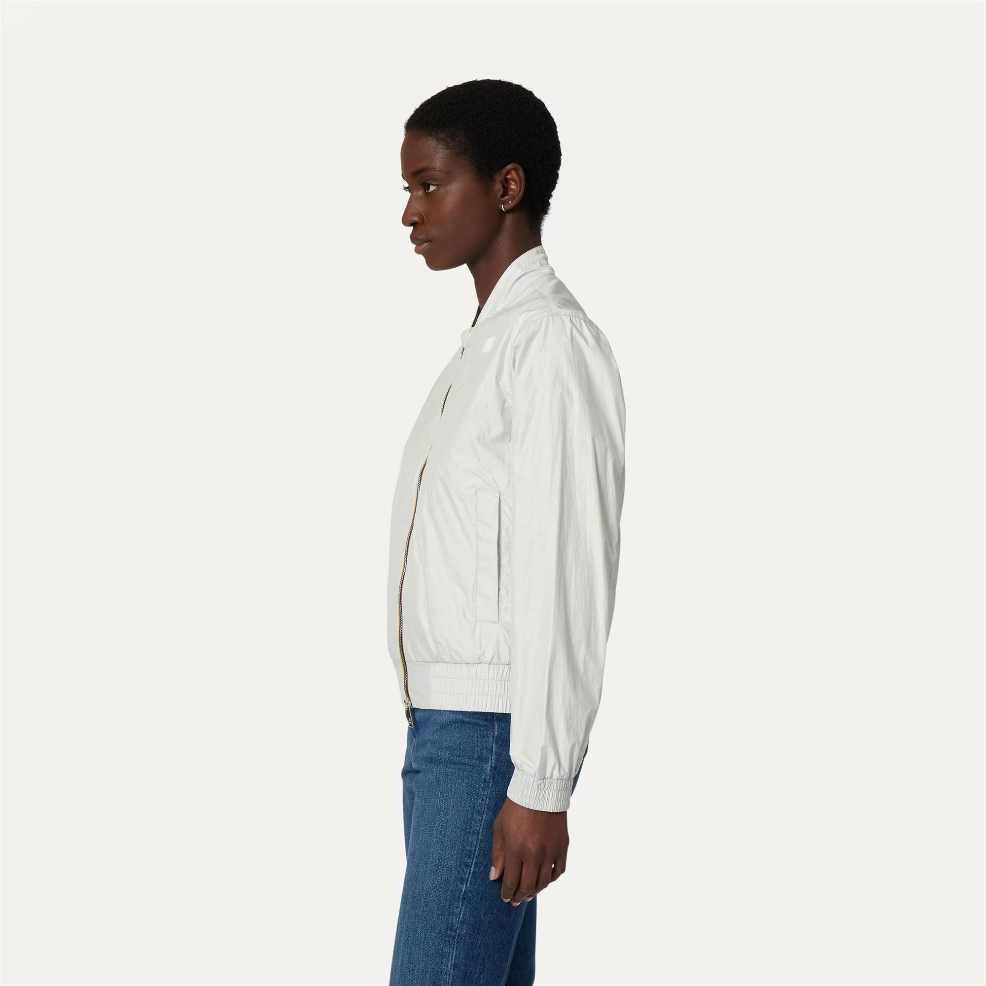 AMAURETTE IRIDESCENT METAL NY - Jackets - Short - Woman - WHITE - Image 4