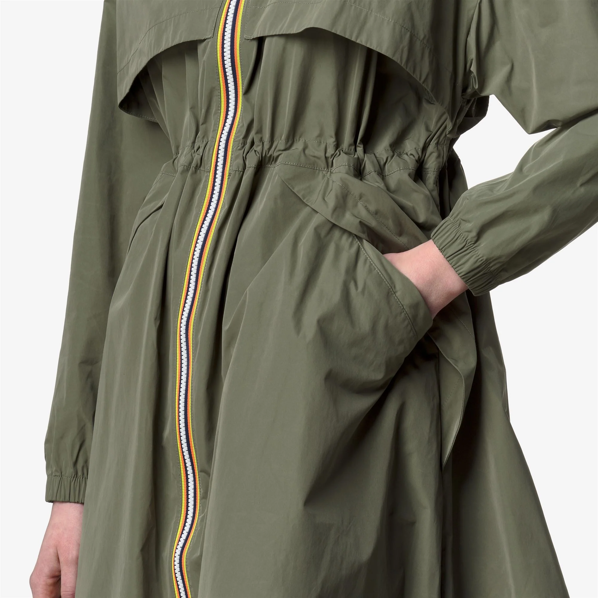 AUBE MEMORY TOUCH - Jackets - Long - Woman - GREEN LICHEN - Image 2