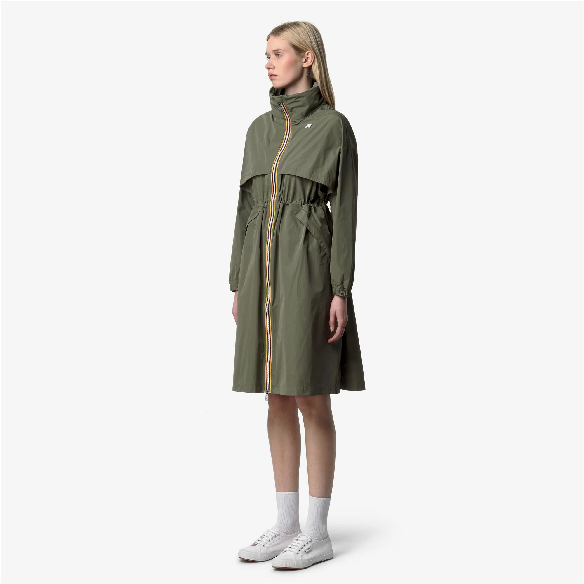 AUBE MEMORY TOUCH - Jackets - Long - Woman - GREEN LICHEN - Image 4