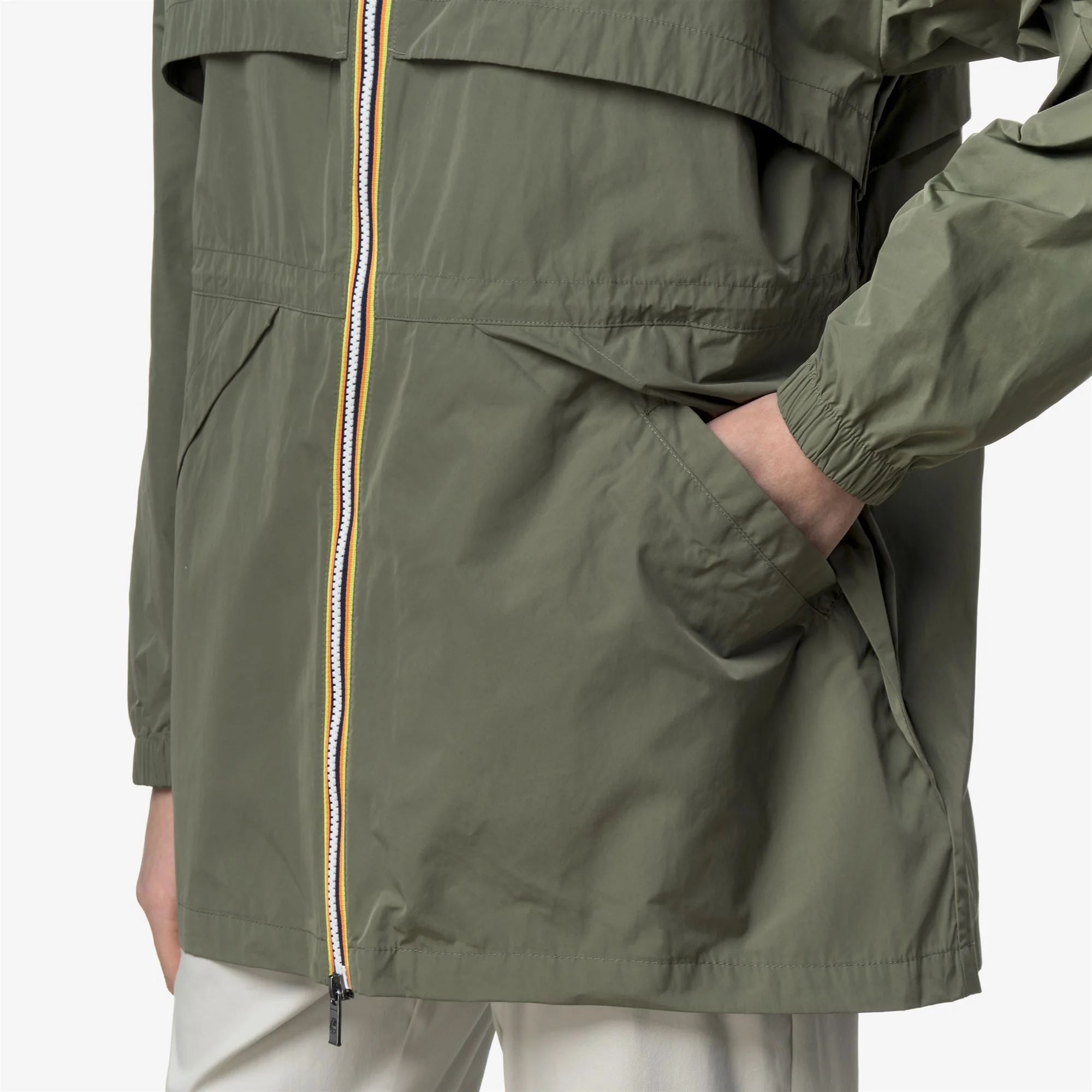 AUBELINE MEMORY TOUCH - Jackets - Mid - Woman - GREEN LICHEN - Image 2