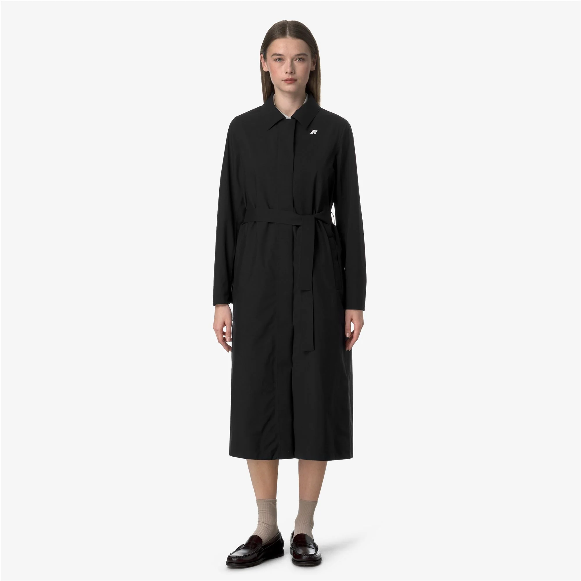 BARBRA STRETCH 2L - Jackets - Long - Woman - BLACK PURE - Image 3