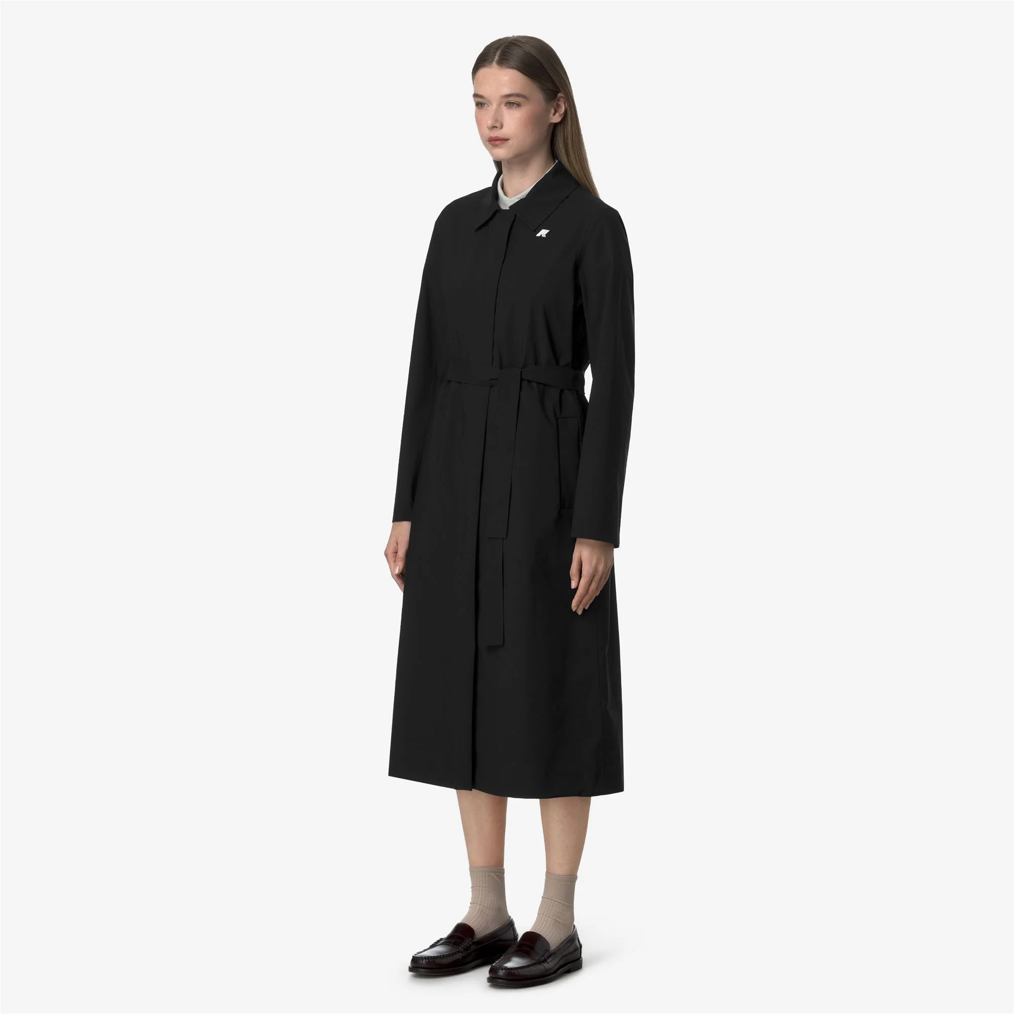BARBRA STRETCH 2L - Jackets - Long - Woman - BLACK PURE - Image 4