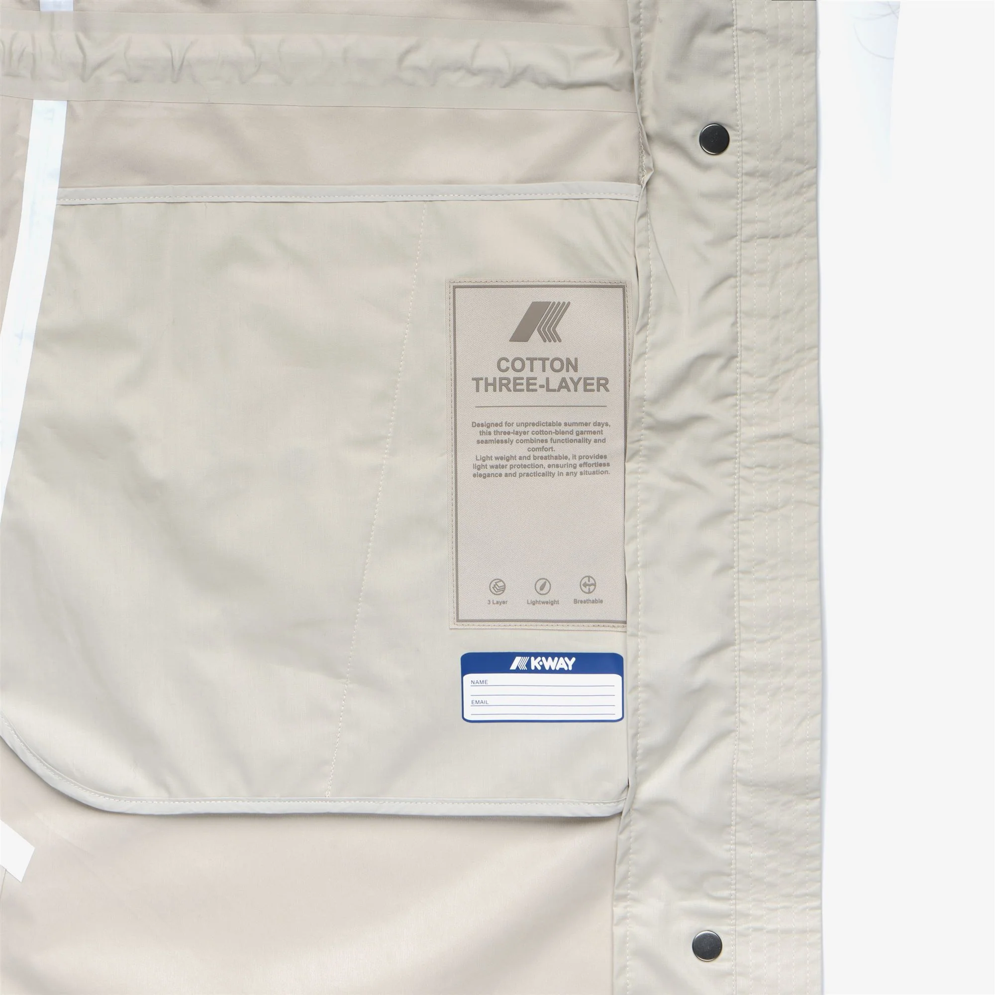 BARBREIN COTTON 3LAYERS AF - Jackets - Long - Woman - BEIGE LT - Image 2