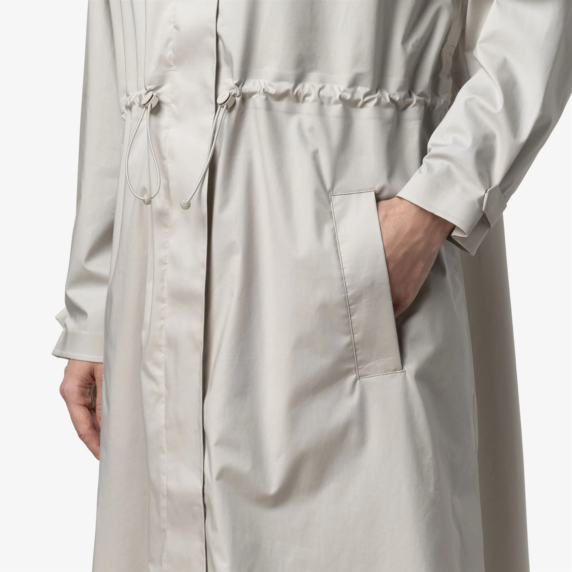 BARBREIN COTTON 3LAYERS AF - Jackets - Long - Woman - BEIGE LT - Image 3