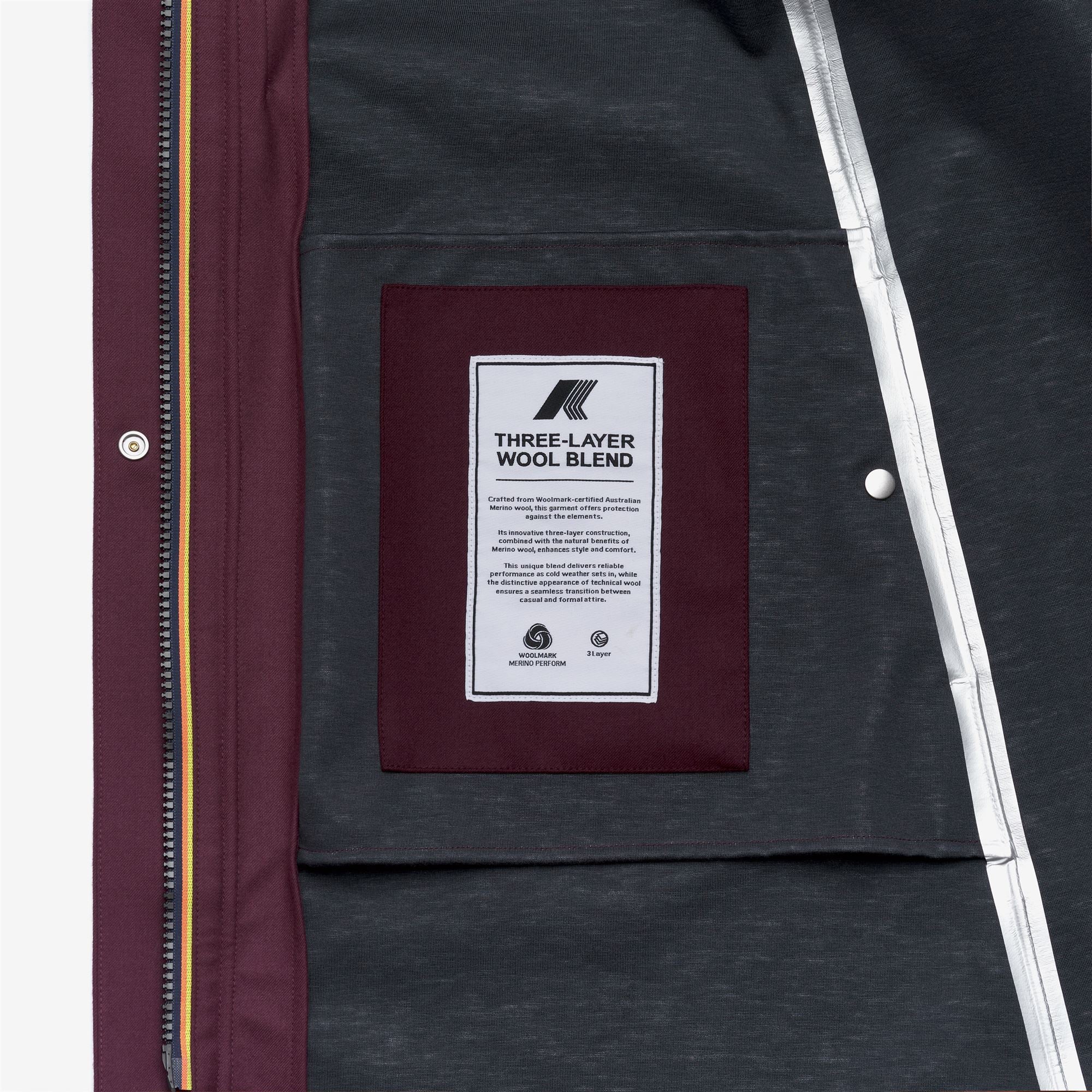 BLESS TECH WOOL 3L - Jackets - Long - Woman - RED DK AMARANTO - Image 3