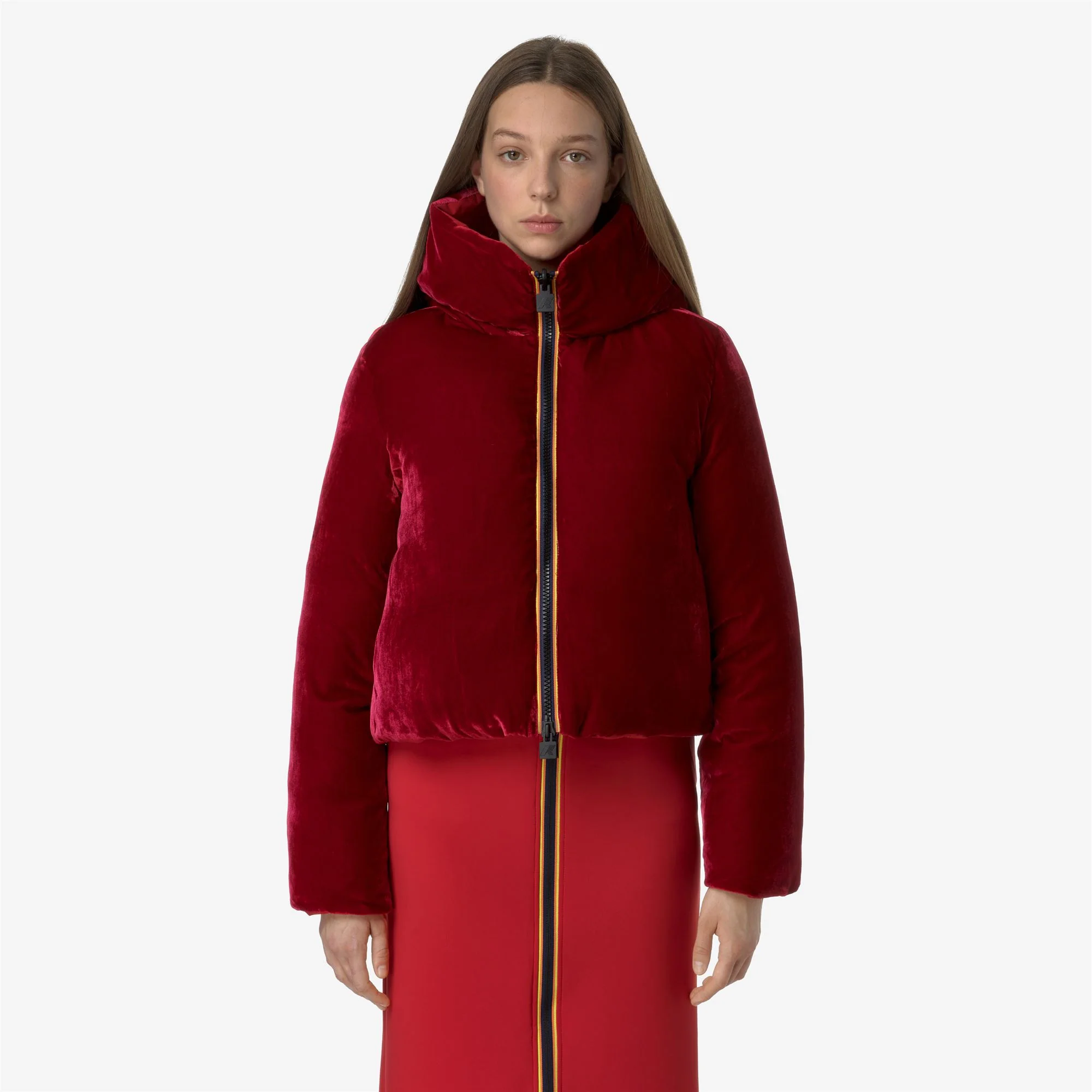 BRIEN VELVET THERMO REVERSIBLE - Jackets - Short - Woman - RED EMBOLDENED - Image 4