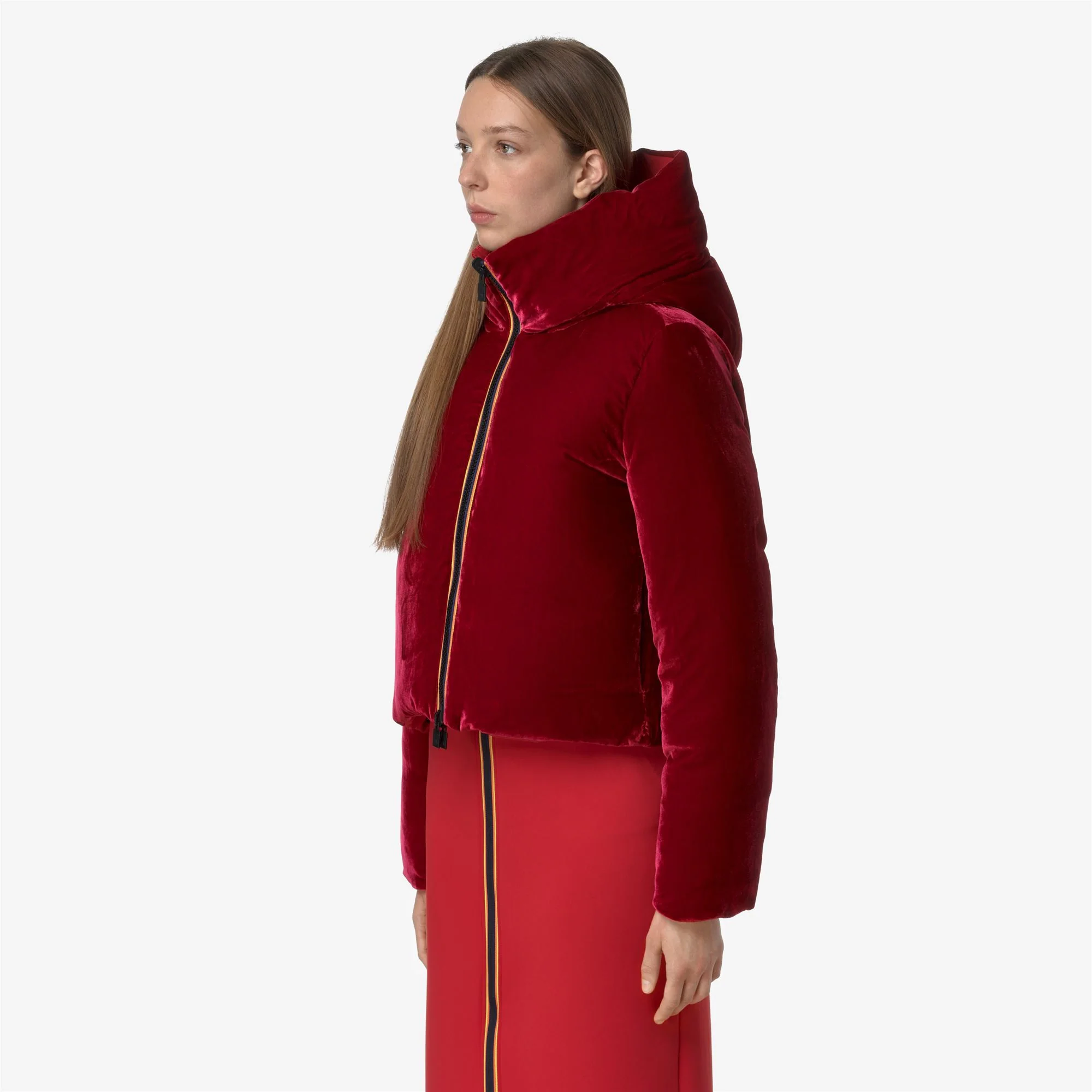 BRIEN VELVET THERMO REVERSIBLE - Jackets - Short - Woman - RED EMBOLDENED - Image 5