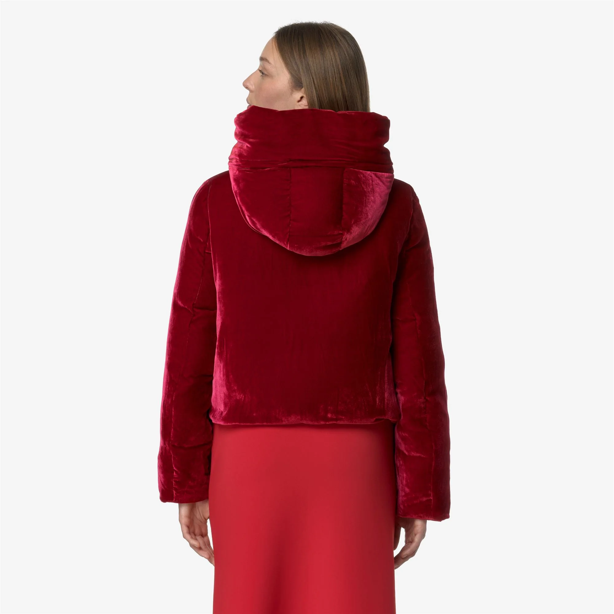 BRIEN VELVET THERMO REVERSIBLE - Jackets - Short - Woman - RED EMBOLDENED - Image 6