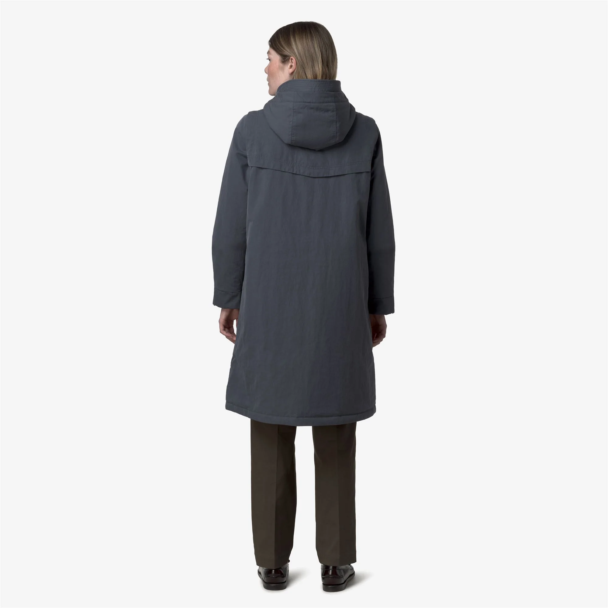 BRUNIL COTTON FEEL - Jackets - Long - Woman - BLUE AIRFORCE-BLUE AIRFORCE FUR - Image 5