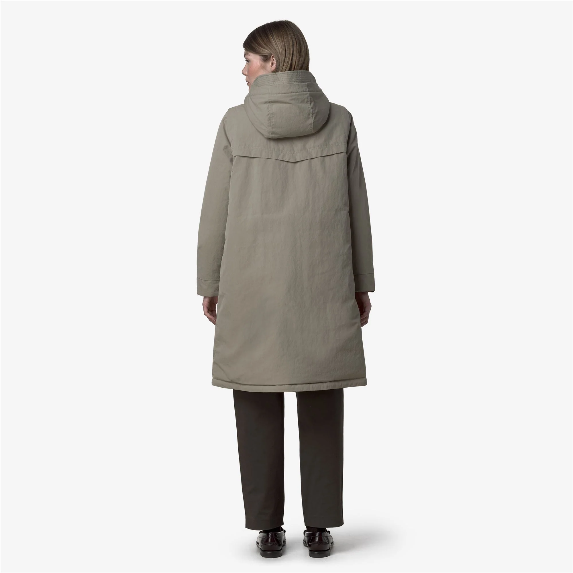 BRUNIL COTTON FEEL - Jackets - Long - Woman - GREEN OAK-GREEN OAK FUR - Image 5