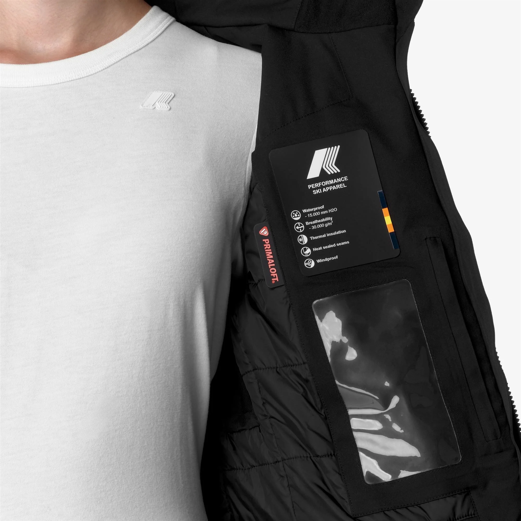 CHEVRIL MICROTWILL 2L - Jackets - Mid - Woman - BLACK PURE - Image 3