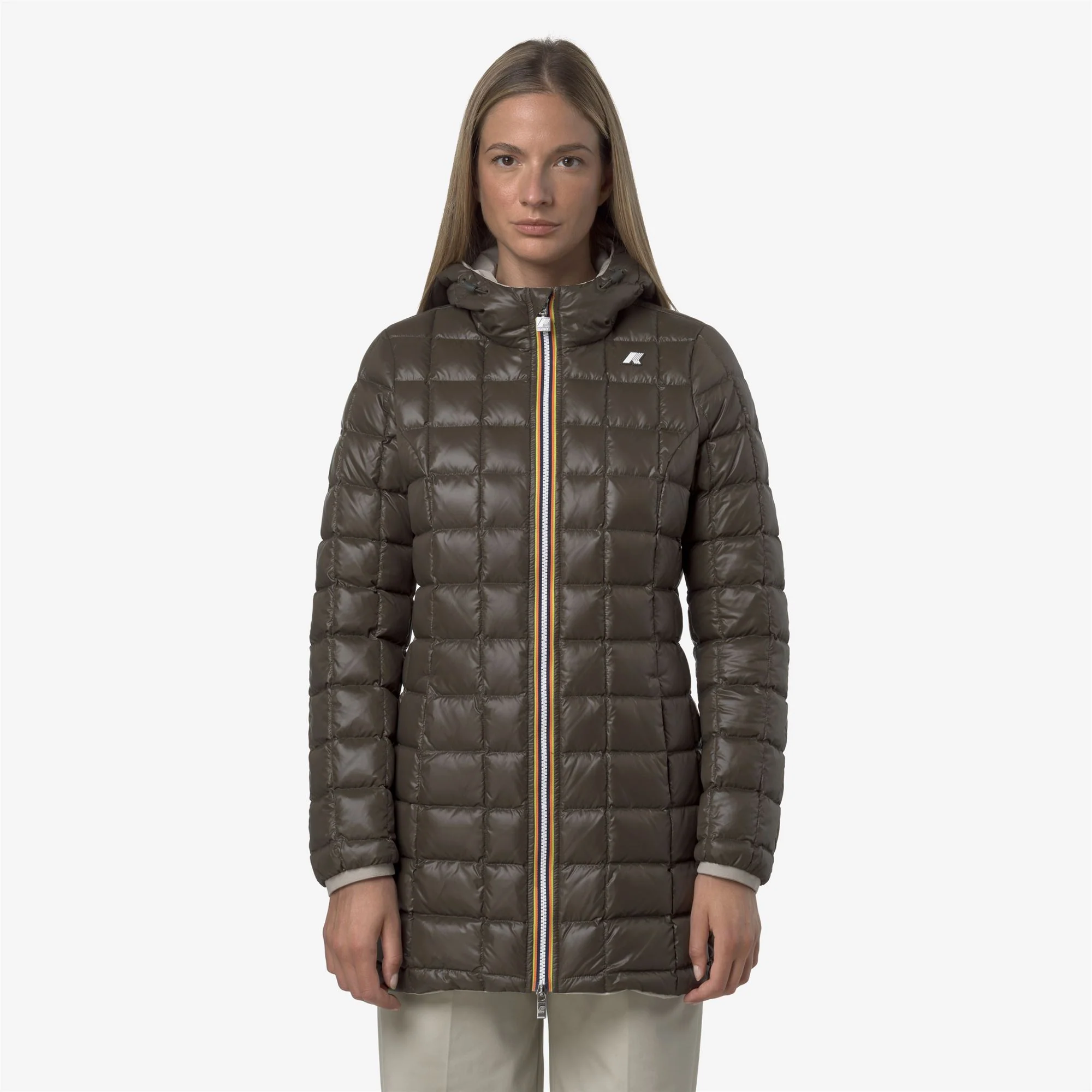 DENISE ST THERMO REVERSIBLE - Jackets - 3/4 LENGTH - Woman - BEIGE CASHMERE-BLACK OLIVE - Image 3