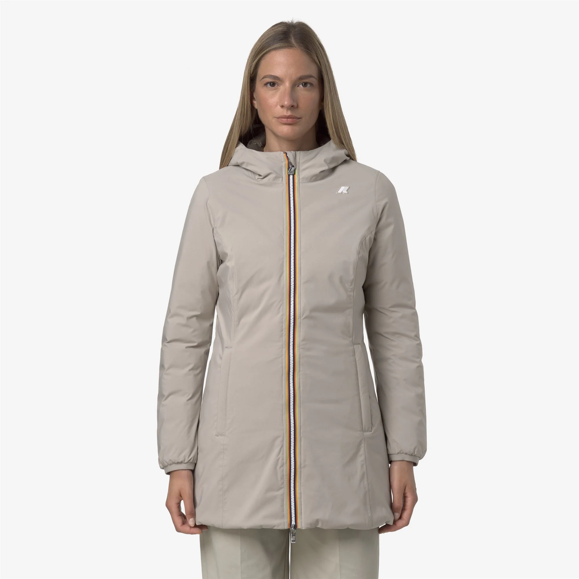 DENISE ST THERMO REVERSIBLE - Jackets - 3/4 LENGTH - Woman - BEIGE CASHMERE-BLACK OLIVE - Image 4