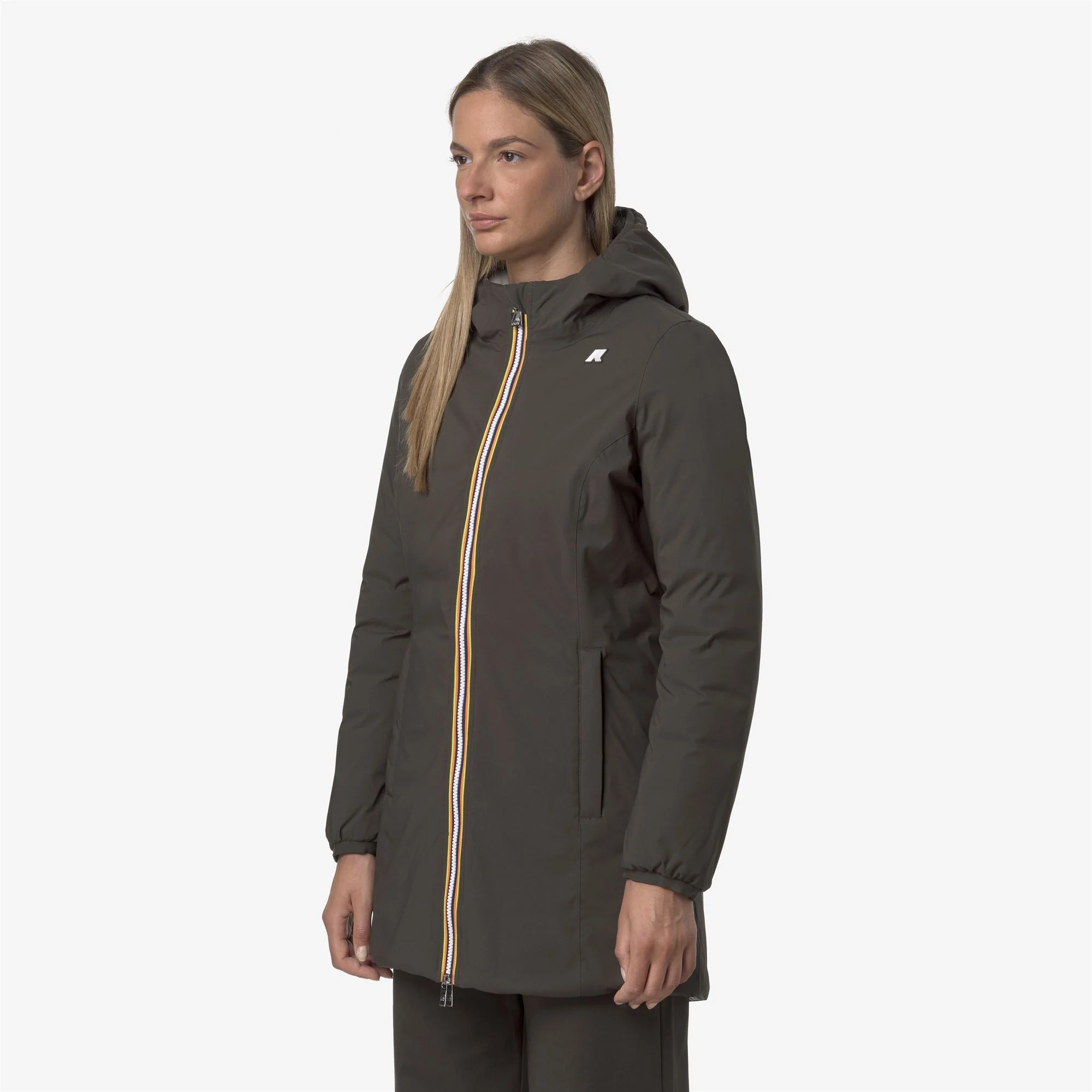 DENISE ST THERMO REVERSIBLE - Jackets - 3/4 LENGTH - Woman - BLACK OLIVE-GREEN OAK - Image 5