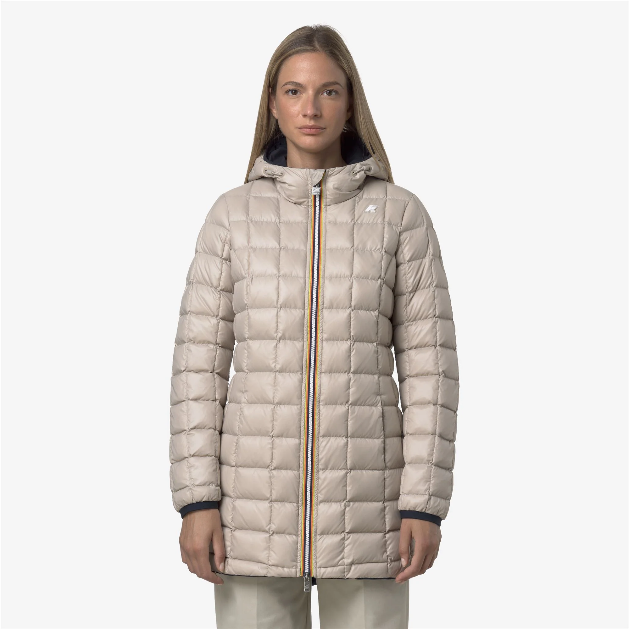 DENISE ST THERMO REVERSIBLE - Jackets - 3/4 LENGTH - Woman - BLUE DEPTH-BEIGE CASHMERE - Image 3
