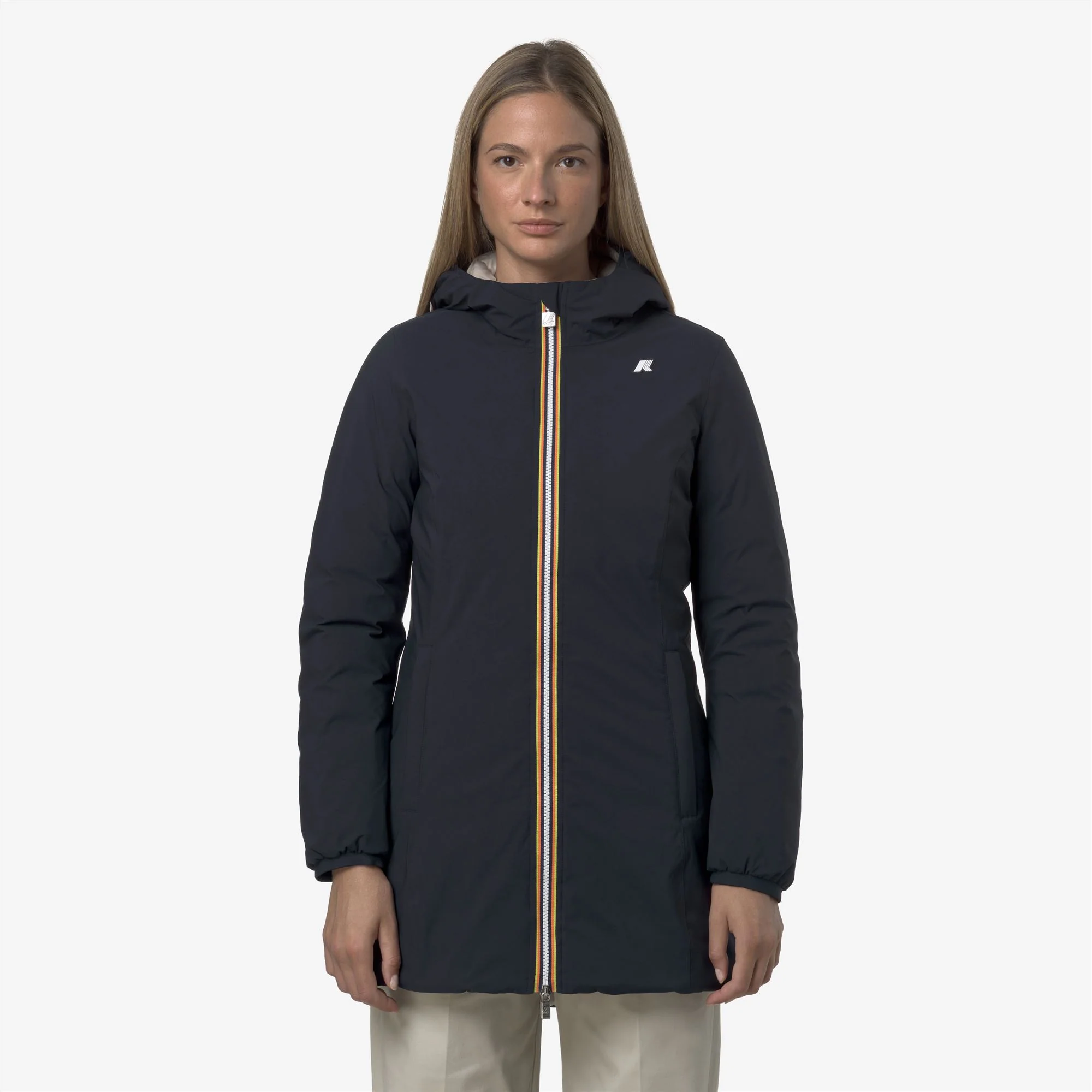 DENISE ST THERMO REVERSIBLE - Jackets - 3/4 LENGTH - Woman - BLUE DEPTH-BEIGE CASHMERE - Image 4