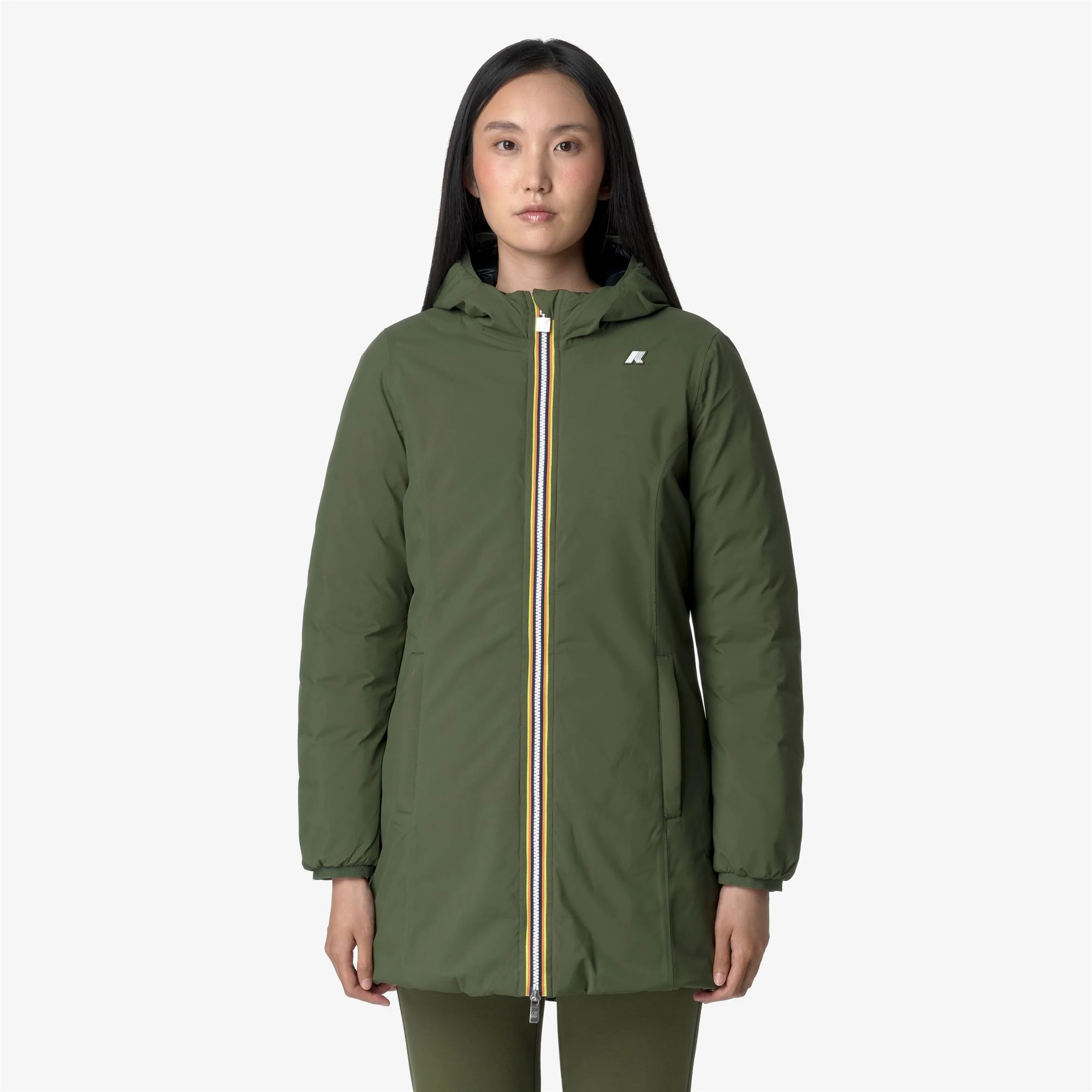 DENISE ST THERMO REVERSIBLE - Jackets - 3/4 LENGTH - Woman - GREEN C-BLACK P - Image 4