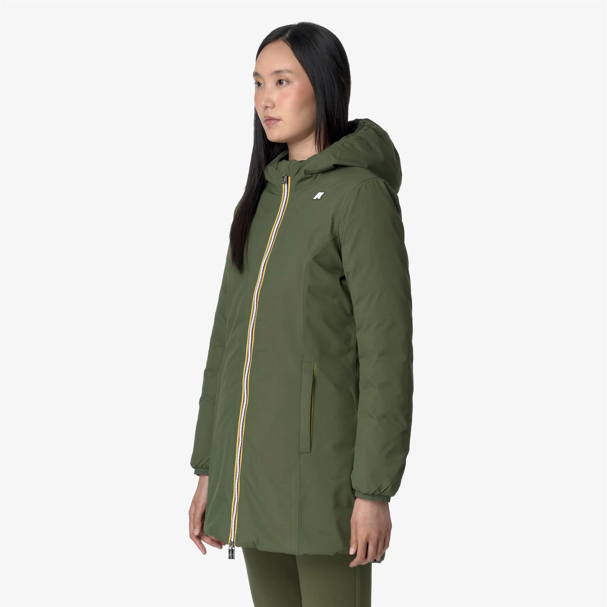 DENISE ST THERMO REVERSIBLE - Jackets - 3/4 LENGTH - Woman - GREEN C-BLACK P - Image 5