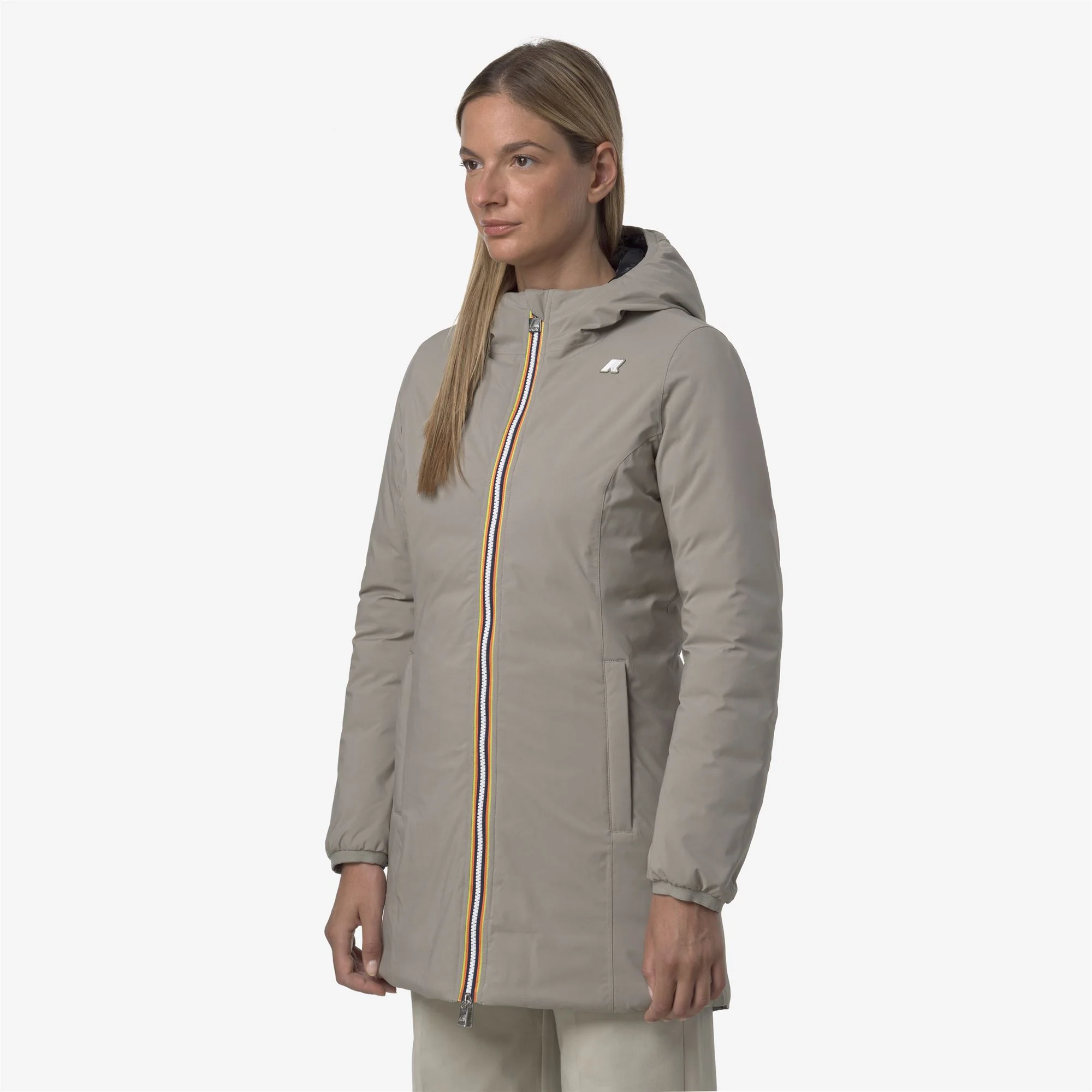 DENISE ST THERMO REVERSIBLE - Jackets - 3/4 LENGTH - Woman - GREEN OAK-BLACK PURE - Image 5