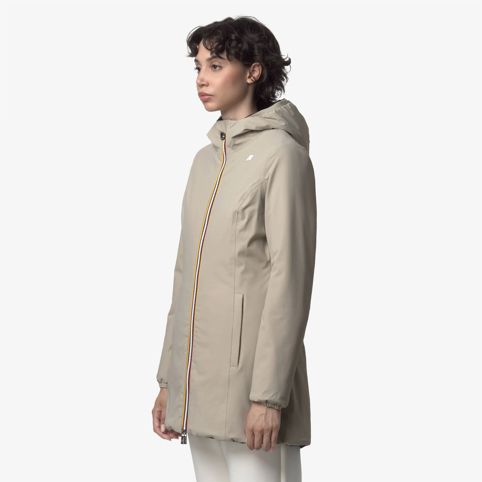 DENISE ST WARM REVERSIBLE - Jackets - Mid - Woman - BEIGE CASHMERE-BLACK PURE - Image 5