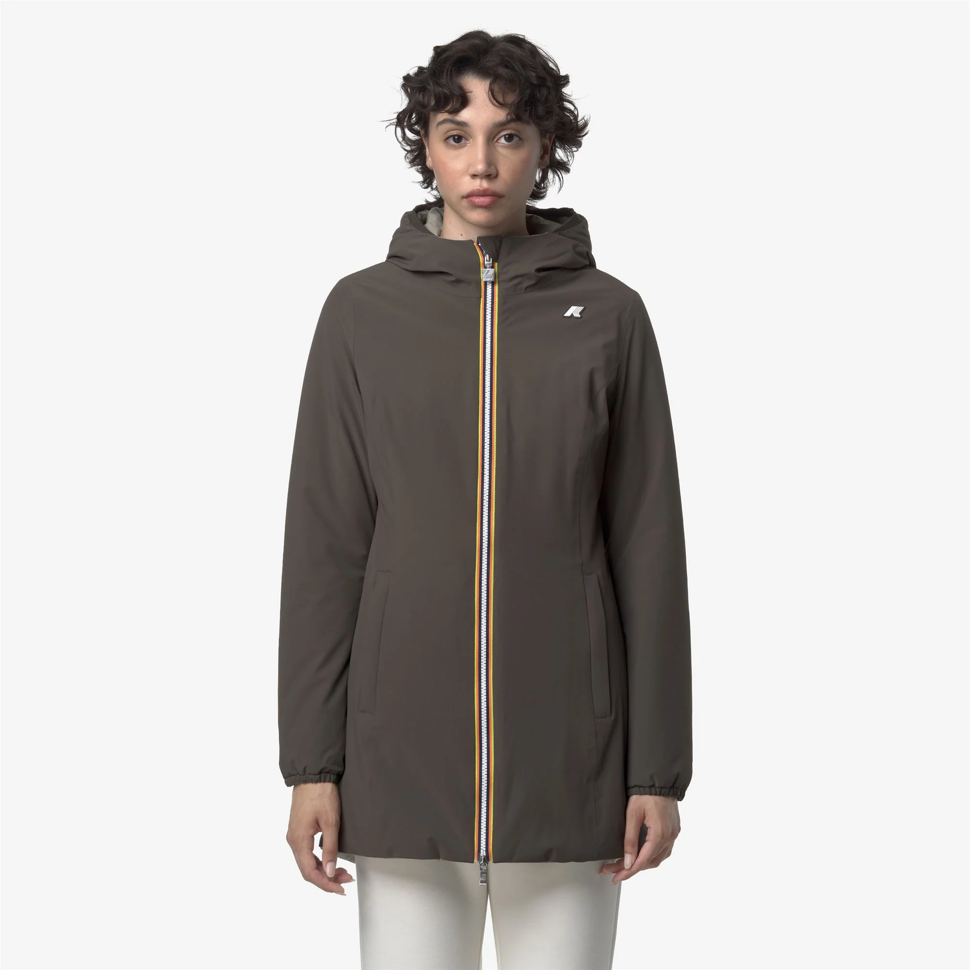 DENISE ST WARM REVERSIBLE - Jackets - Mid - Woman - BLACK OLIVE-GREEN OAK - Image 4