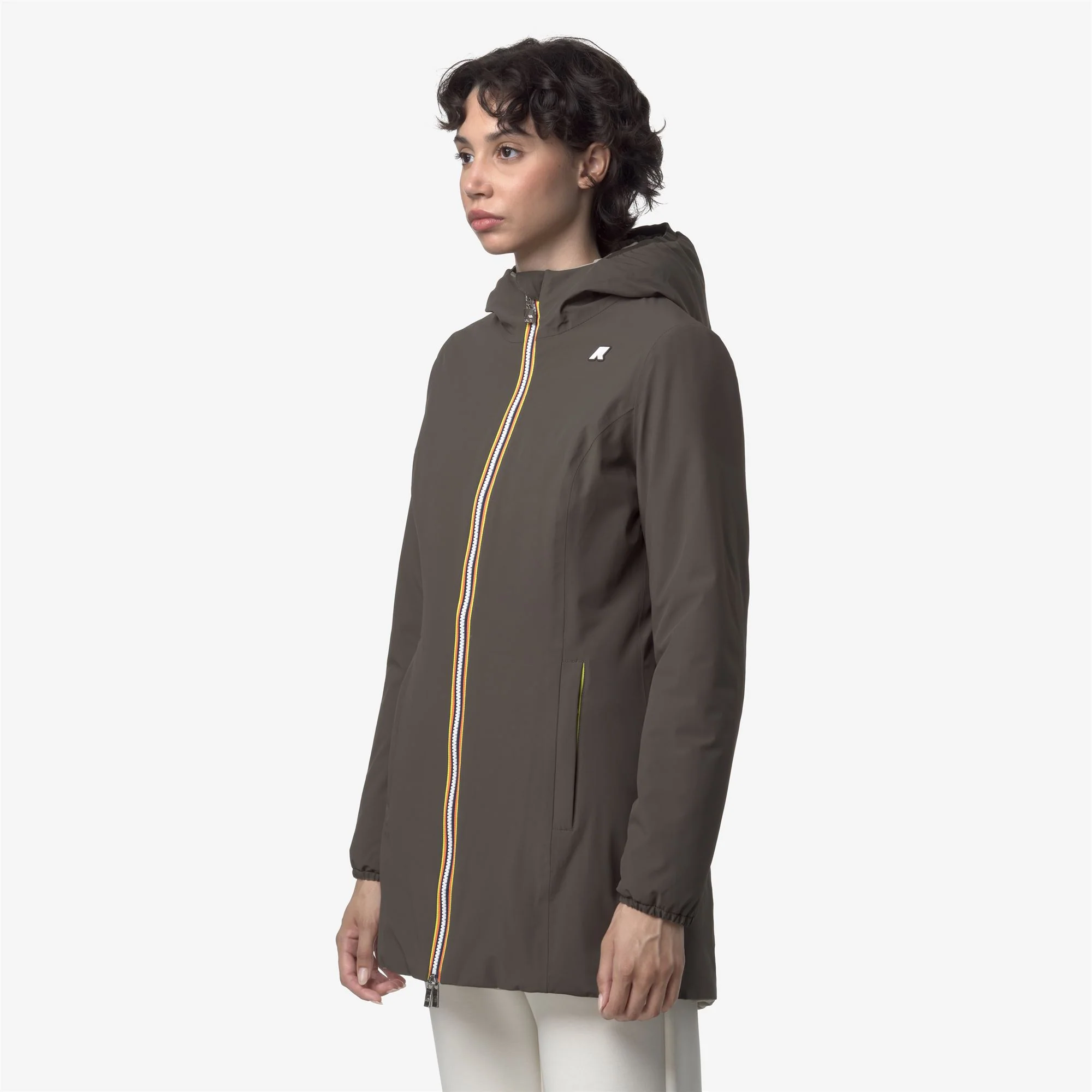 DENISE ST WARM REVERSIBLE - Jackets - Mid - Woman - BLACK OLIVE-GREEN OAK - Image 5