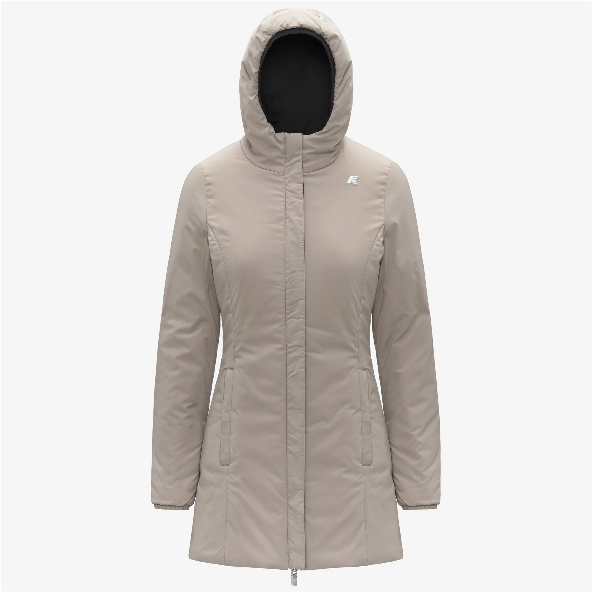 DENISE ST WARM REVERSIBLE - Jackets - Mid - Woman - BLACK PURE-BEIGE CASHMERE - Image 2