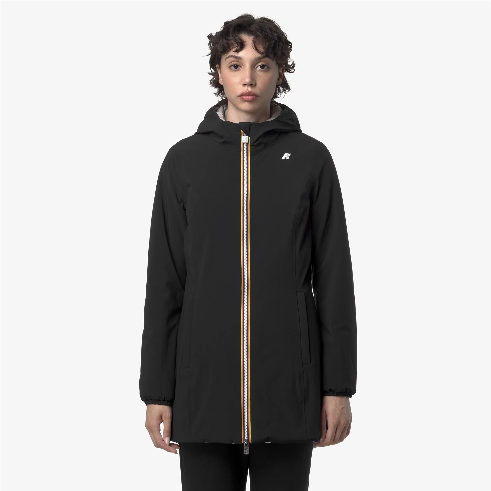 DENISE ST WARM REVERSIBLE - Jackets - Mid - Woman - BLACK PURE-BEIGE CASHMERE - Image 4