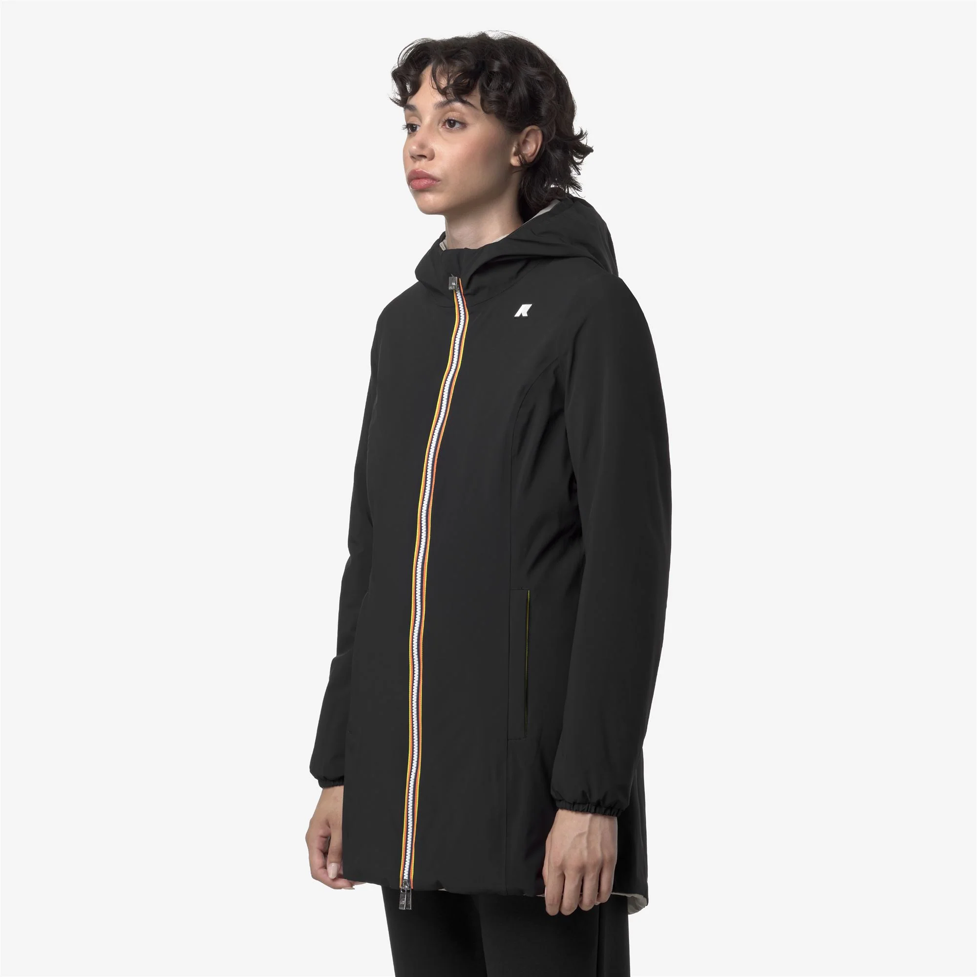 DENISE ST WARM REVERSIBLE - Jackets - Mid - Woman - BLACK PURE-BEIGE CASHMERE - Image 5