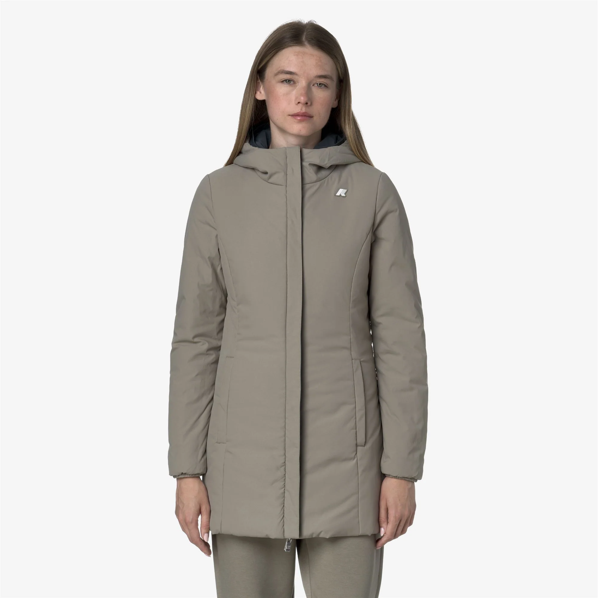 DENISE ST WARM REVERSIBLE - Jackets - Mid - Woman - BLUE AIRFORCE-GREEN OAK - Image 3