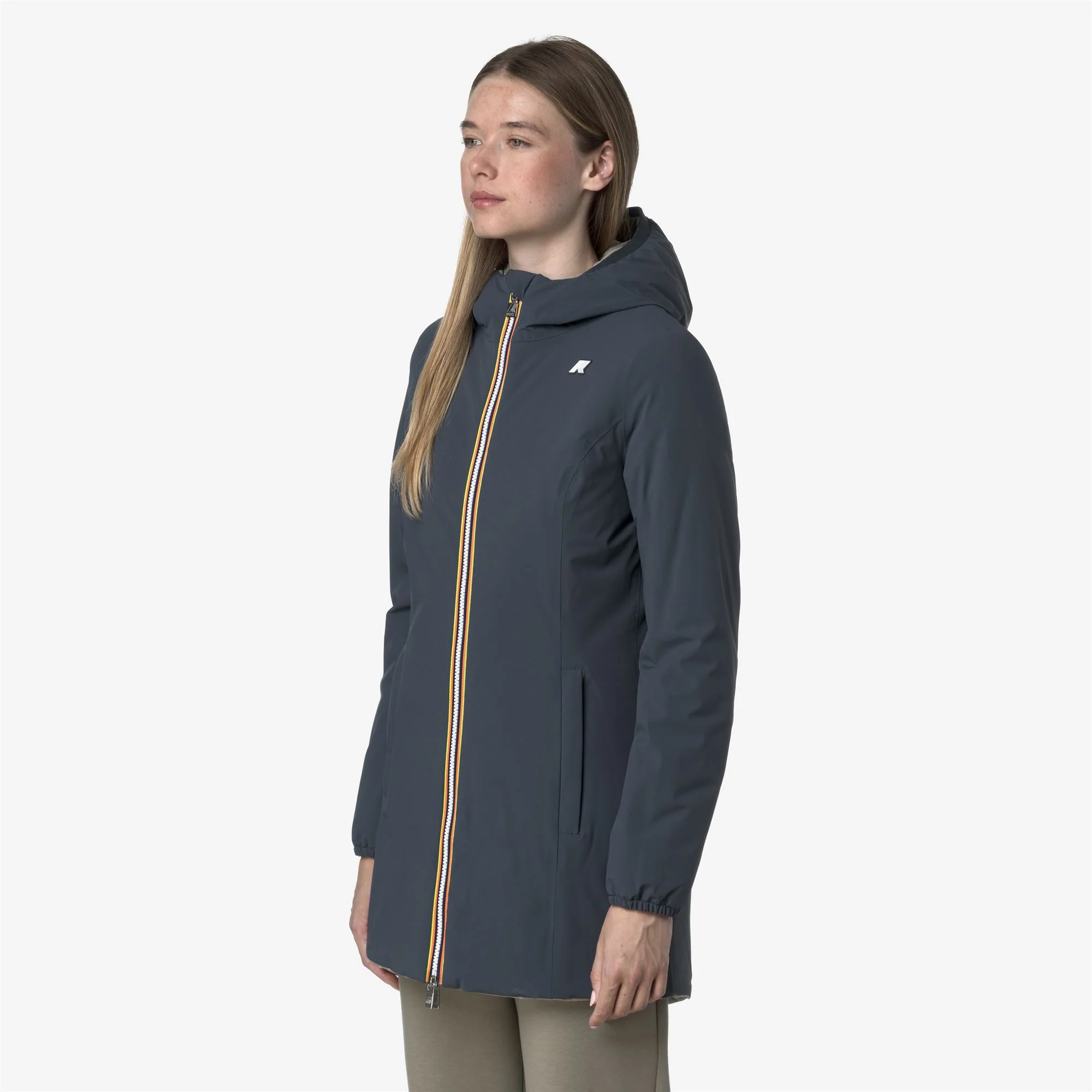 DENISE ST WARM REVERSIBLE - Jackets - Mid - Woman - BLUE AIRFORCE-GREEN OAK - Image 5