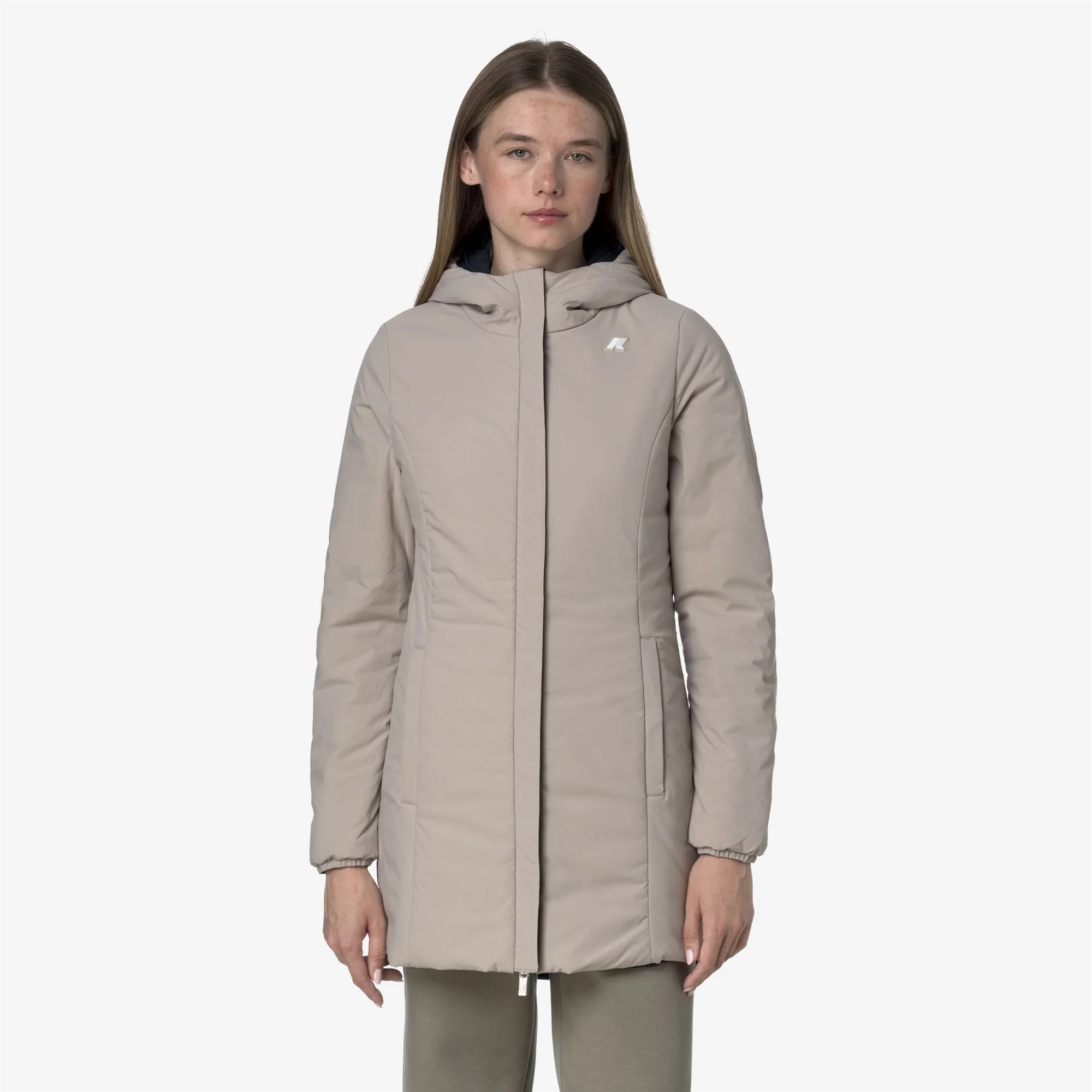 DENISE ST WARM REVERSIBLE - Jackets - Mid - Woman - BLUE DEPTH-BEIGE CASHMERE - Image 3