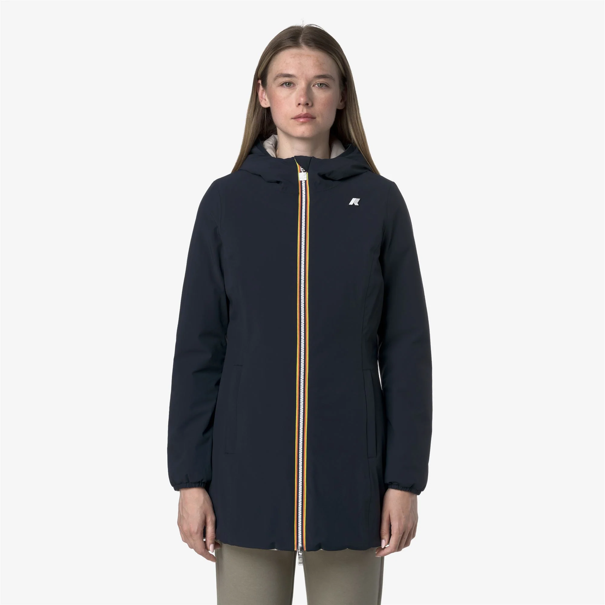 DENISE ST WARM REVERSIBLE - Jackets - Mid - Woman - BLUE DEPTH-BEIGE CASHMERE - Image 4