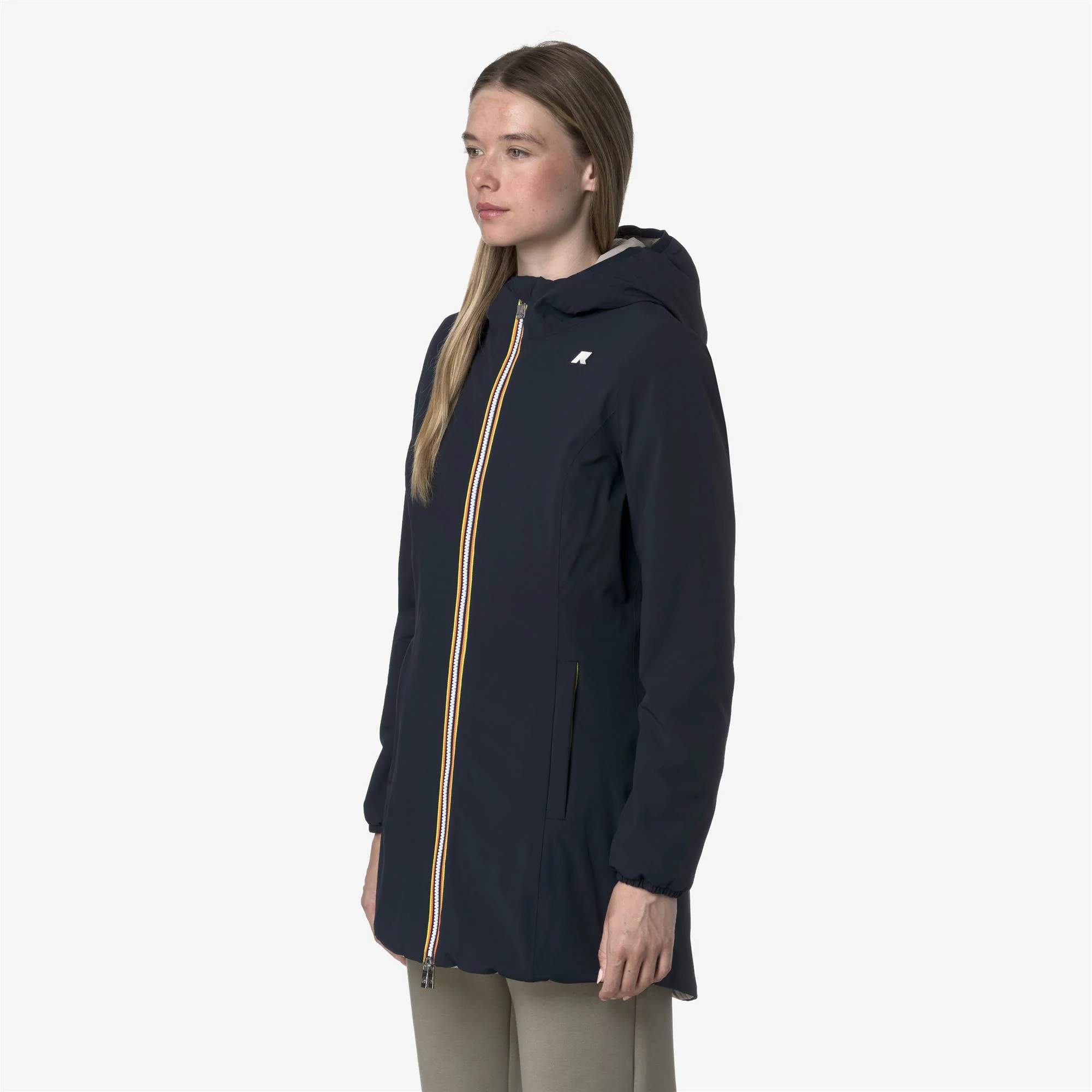 DENISE ST WARM REVERSIBLE - Jackets - Mid - Woman - BLUE DEPTH-BEIGE CASHMERE - Image 5