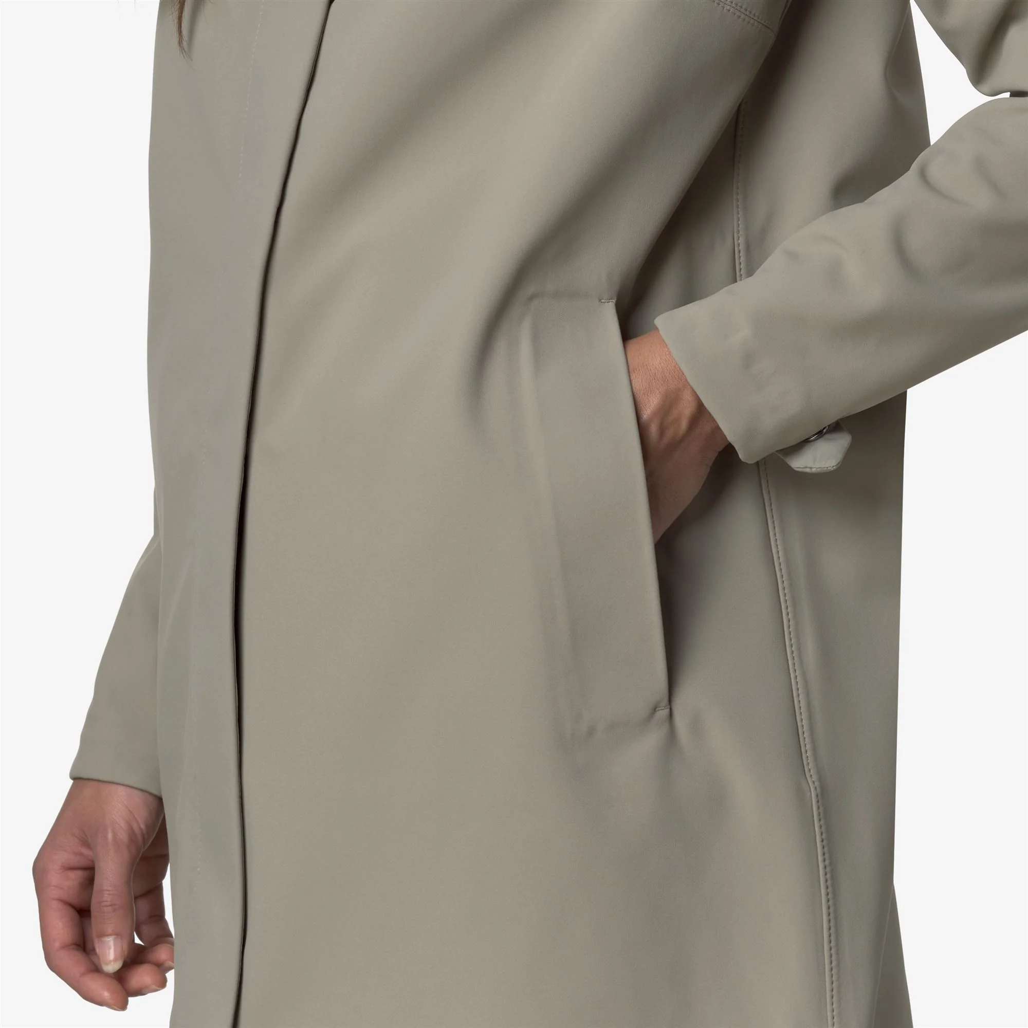 DUKESSE BONDED - Jackets - 3/4 LENGTH - Woman - GREEN OAK-BLUE DEPTH - Image 2